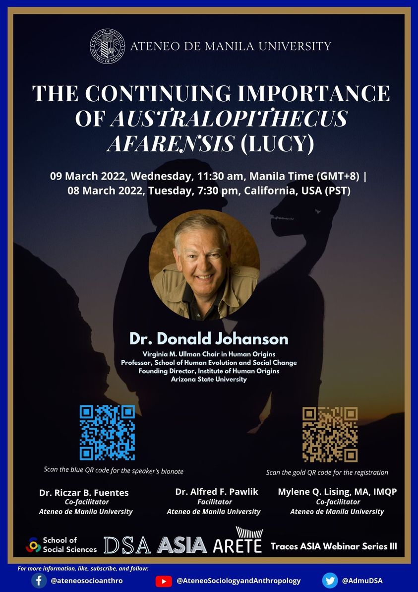 Don Johanson: The continuing importance of Australopithecus afarensis (Lucy)