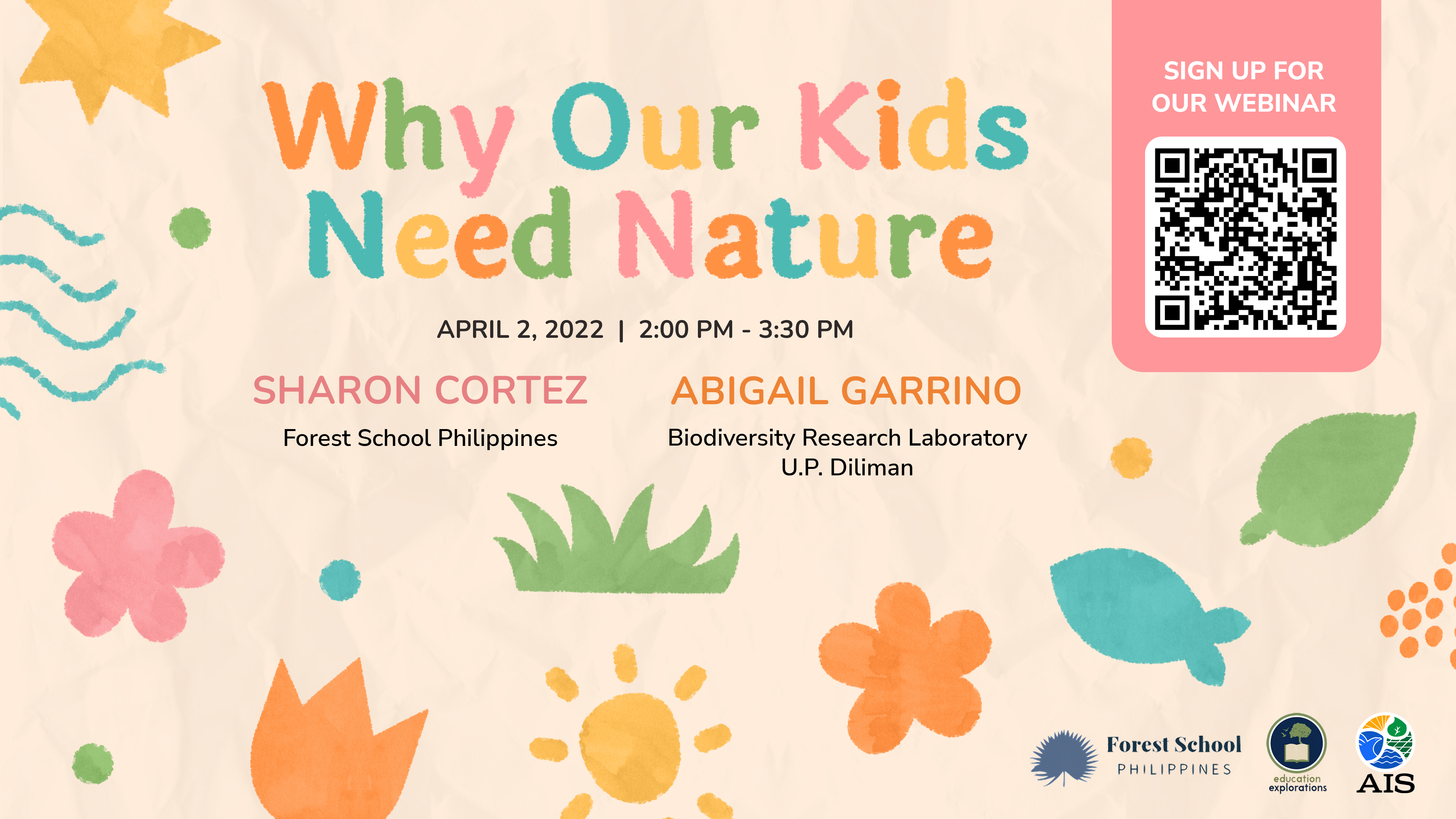 Why Our Kids Need Nature poster with event details