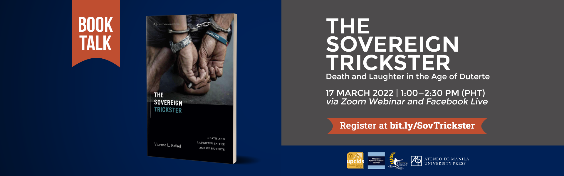 Book talk for Vicente L. Rafael's "The Sovereign Trickster"