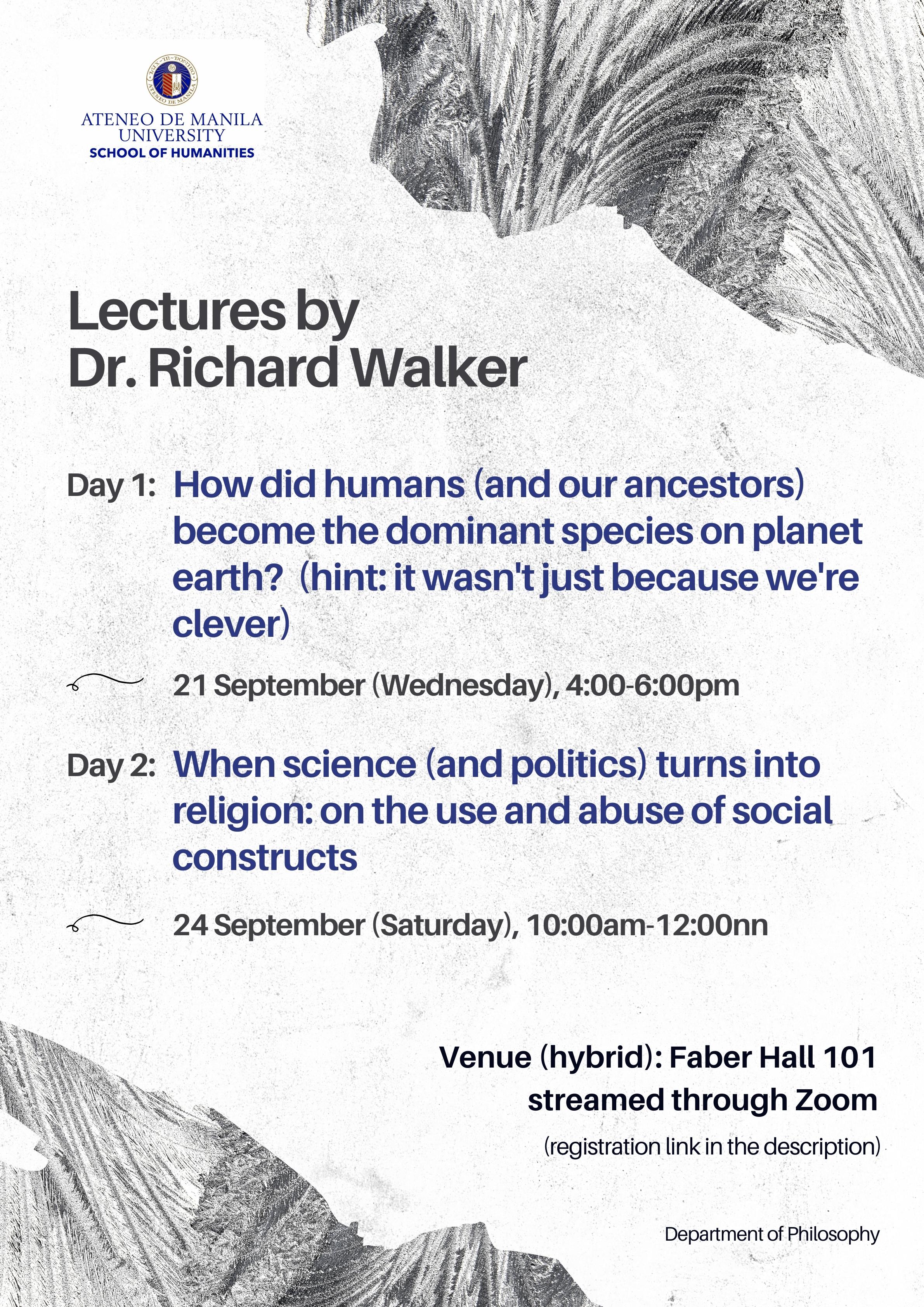 The Philosophy Public Lectures Series