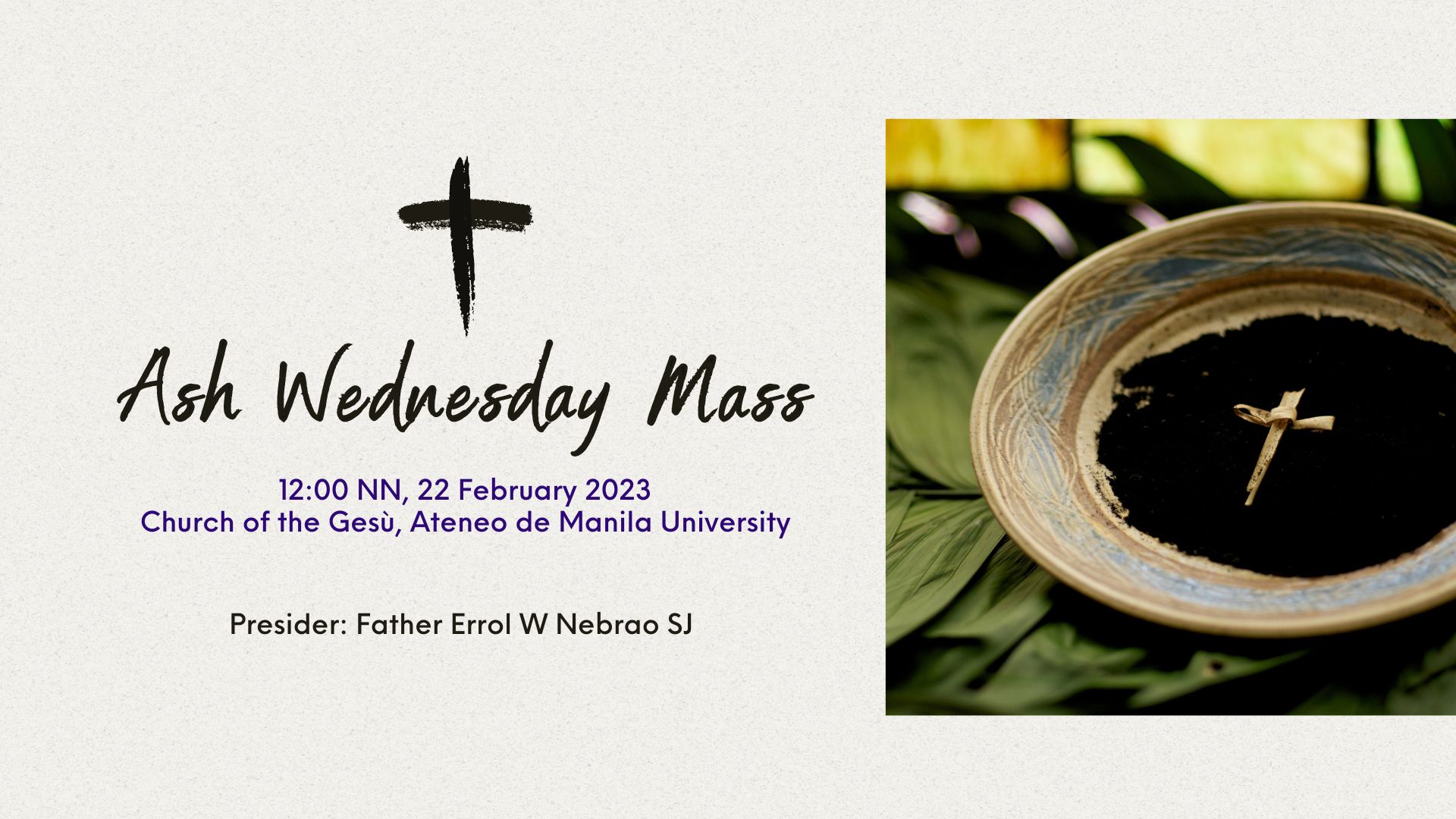 Ash Wednesday Mass