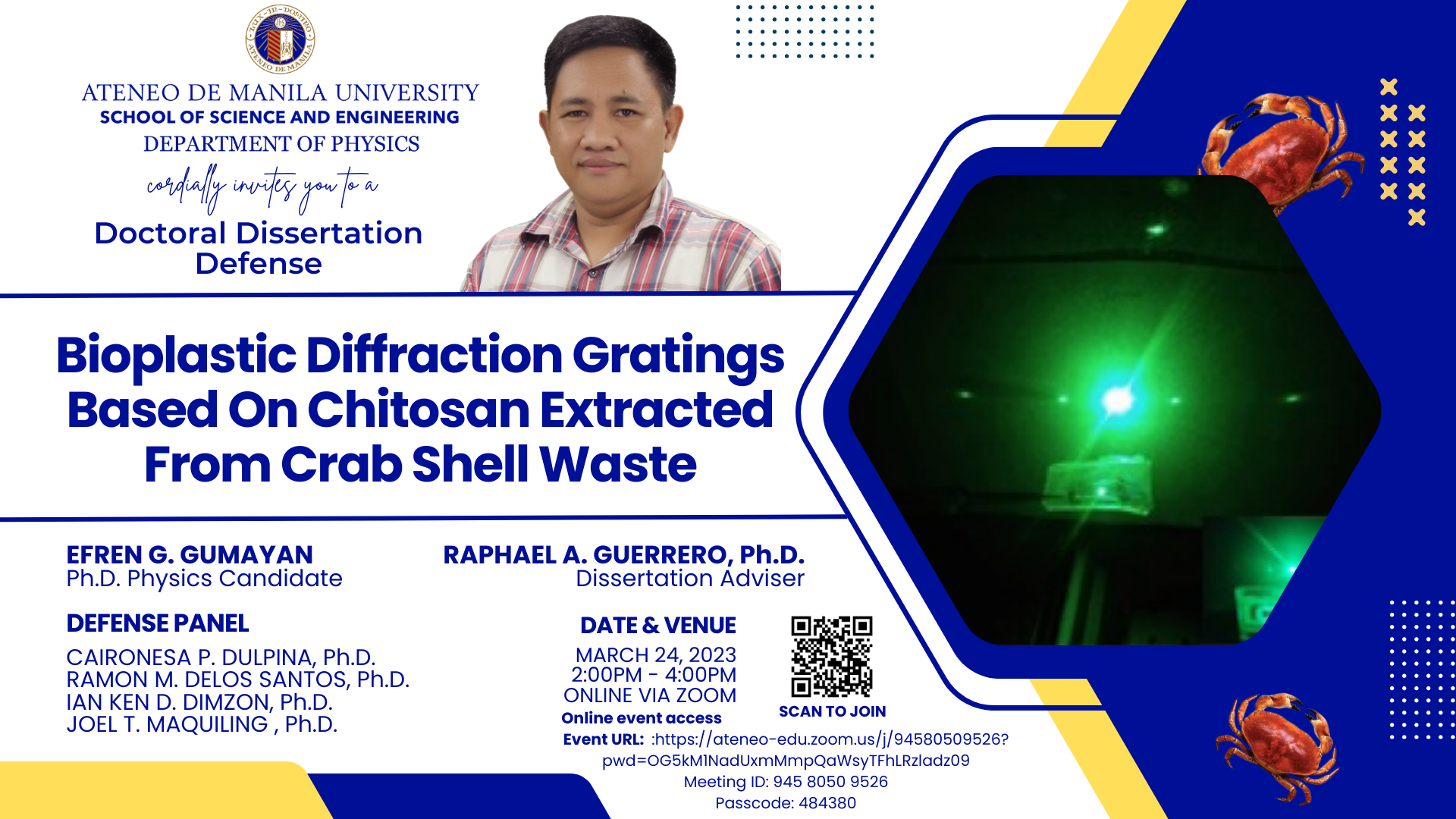 Dissertation Defense - Gumayan (PhD Physics)