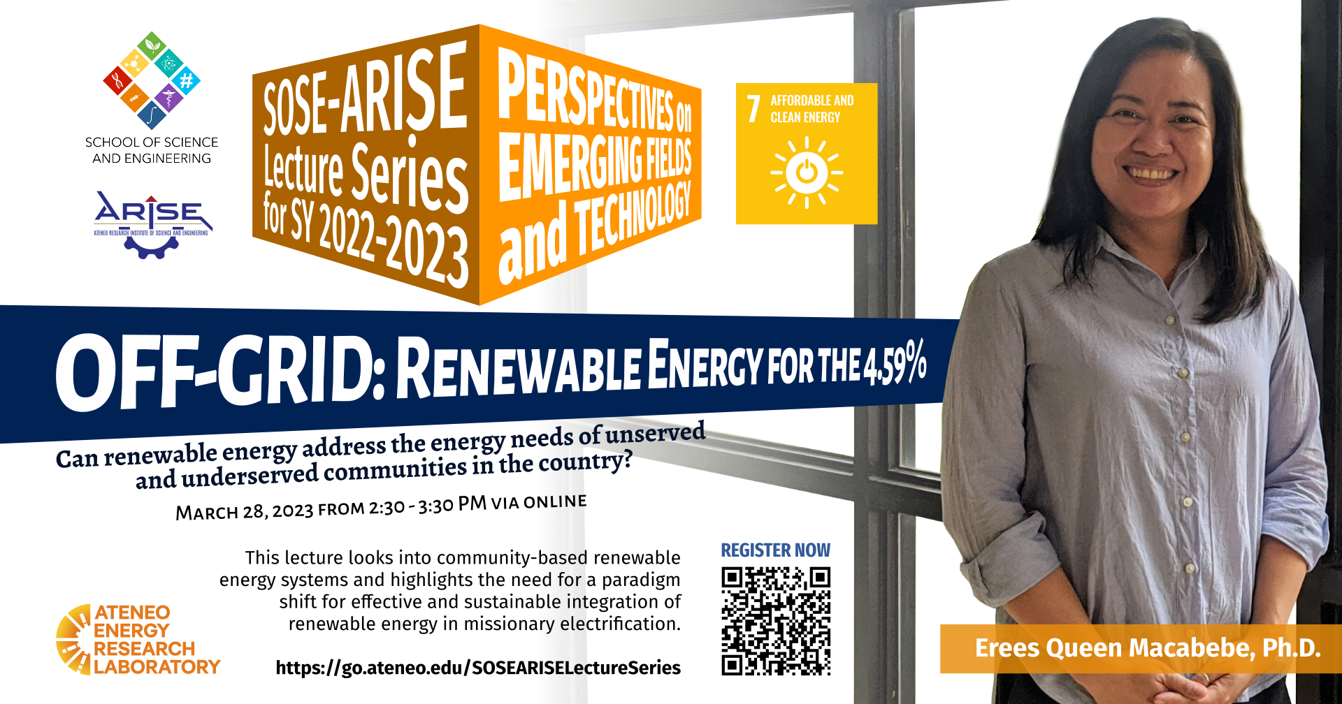 SOSE ARISE Lecture Series 5 Dr. Macabebe