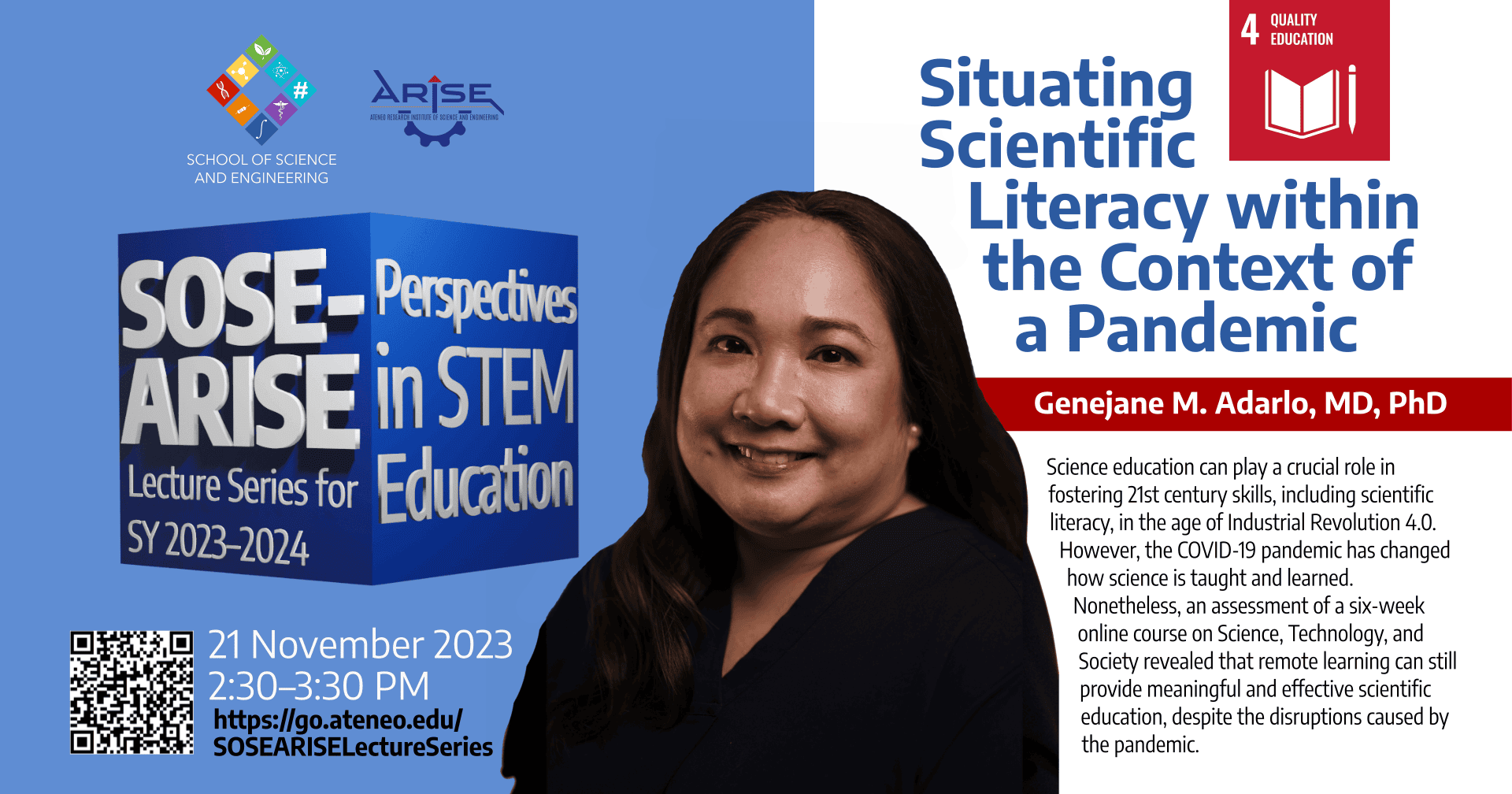 Poster for Lecture Series