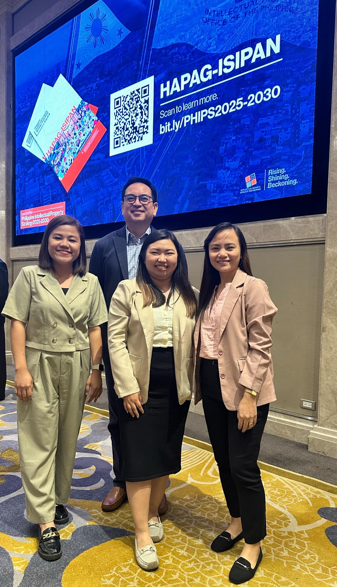 (Photo L-R: Ms Mariela Alcaparas, Dr John Luis Lagdameo, Ms Madielaine Fatallo, and Ms Charity Maquiling)