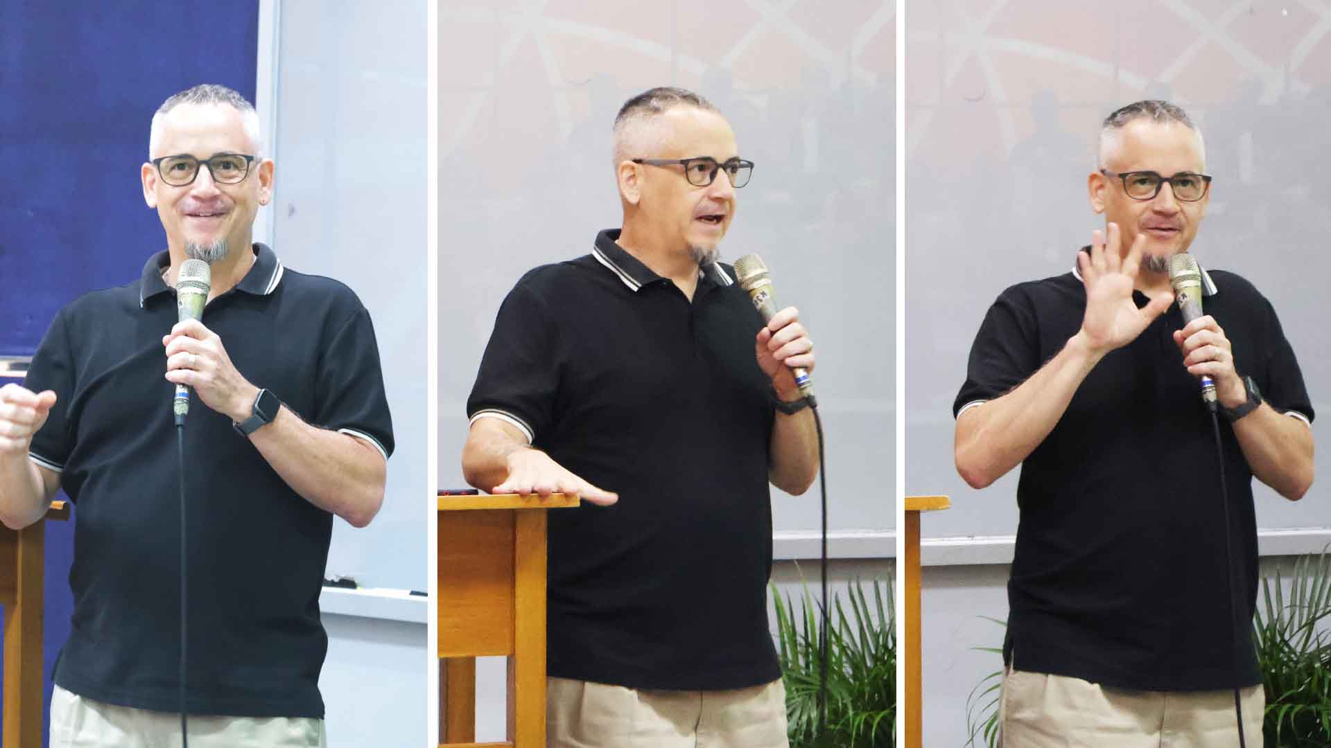 Dr. Lib Liberatore, ADMU Department of Theology Chair gives the closing remarks.