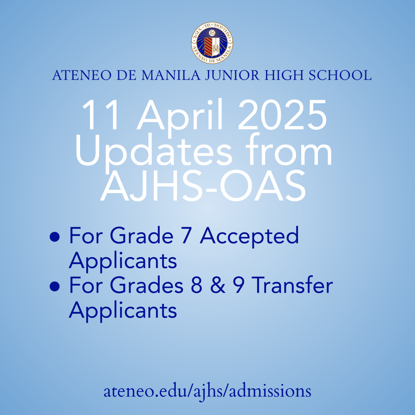 11 April 2025 Updates from AJHS-OAS