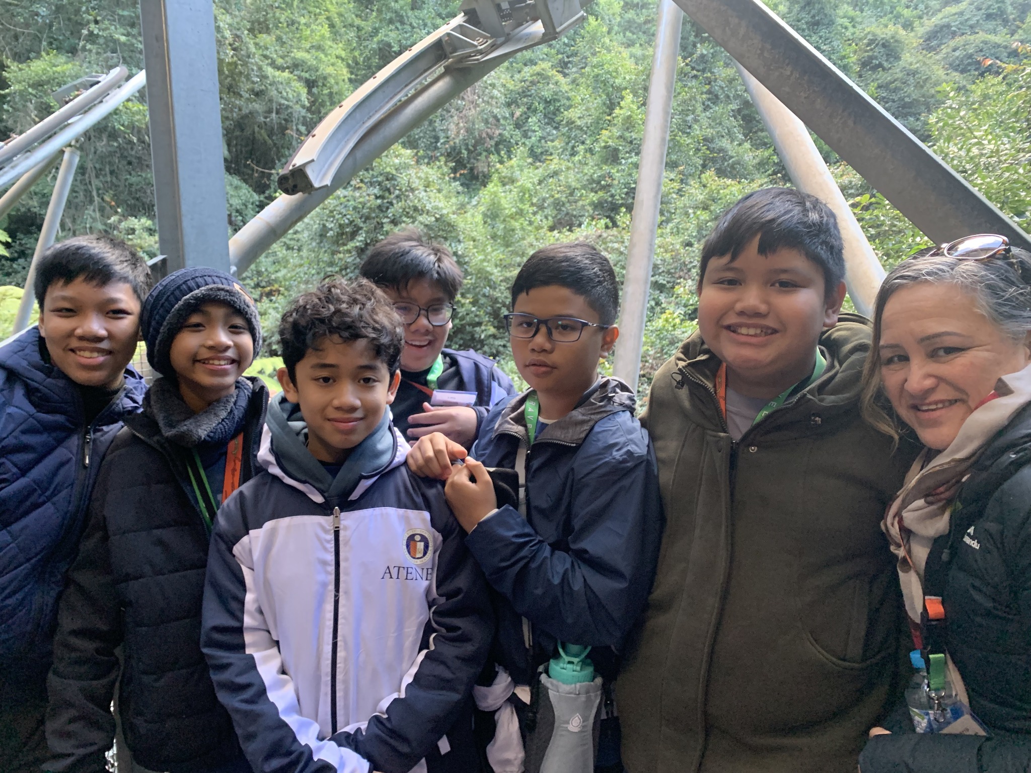 Gelo Serrano, Surewynn Larga, Migo Sandoval, Rac Ona, Teo Selda, Iago Merino and Ms. Robyn Vernon at 