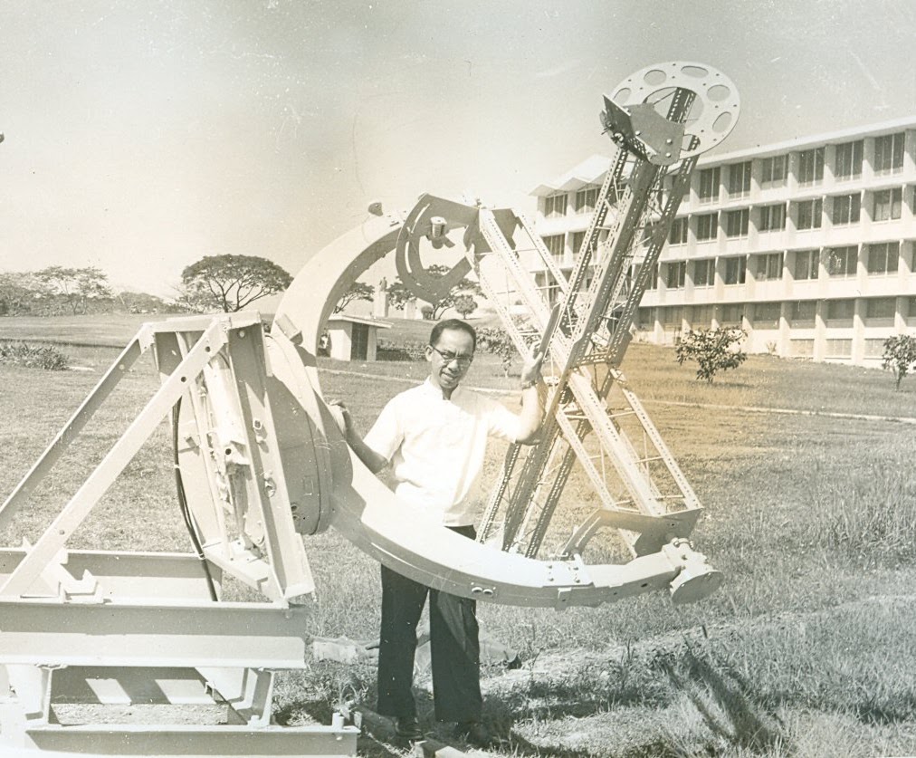 Fr. Victor Badillo, SJ, former Director of Manila Observatory (in the photo with the solar radio telescope) is featured in Google.