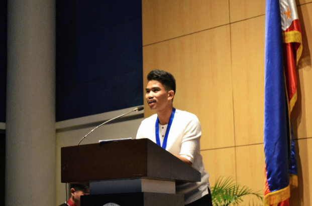 ANI 2018 Valedictorian, Jedidiah Abraham giving his graduation speech to the ANI Community