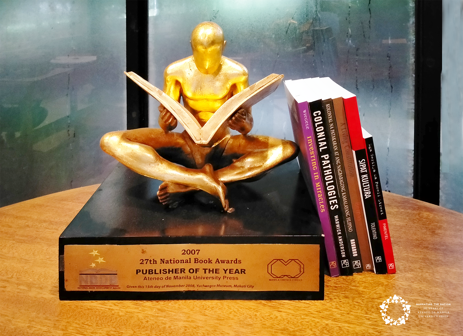 The first 'Publisher of the Year' Award received by the Ateneo de Manila University Press