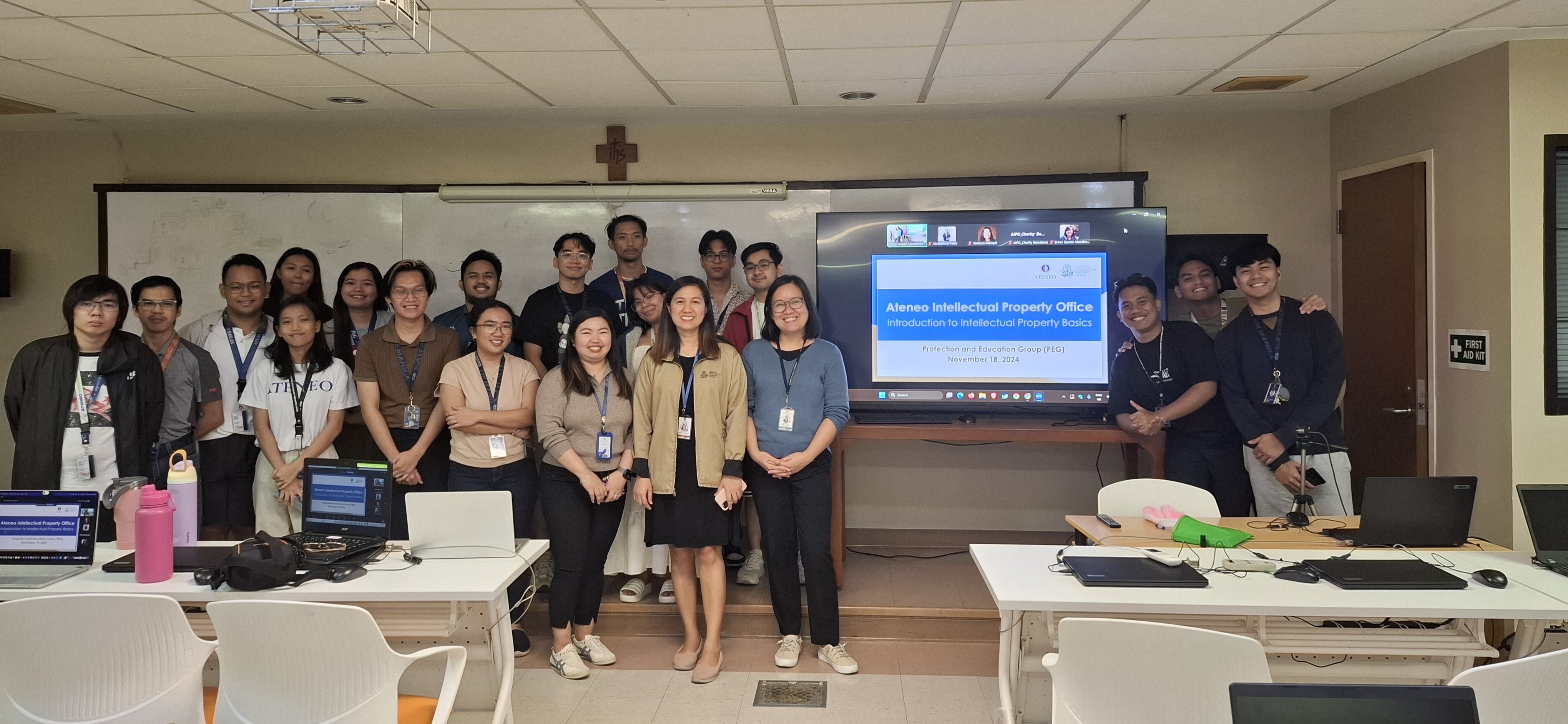 Image: AIPO Team with Dr Macabebe and ENGG 168 and 289 Students