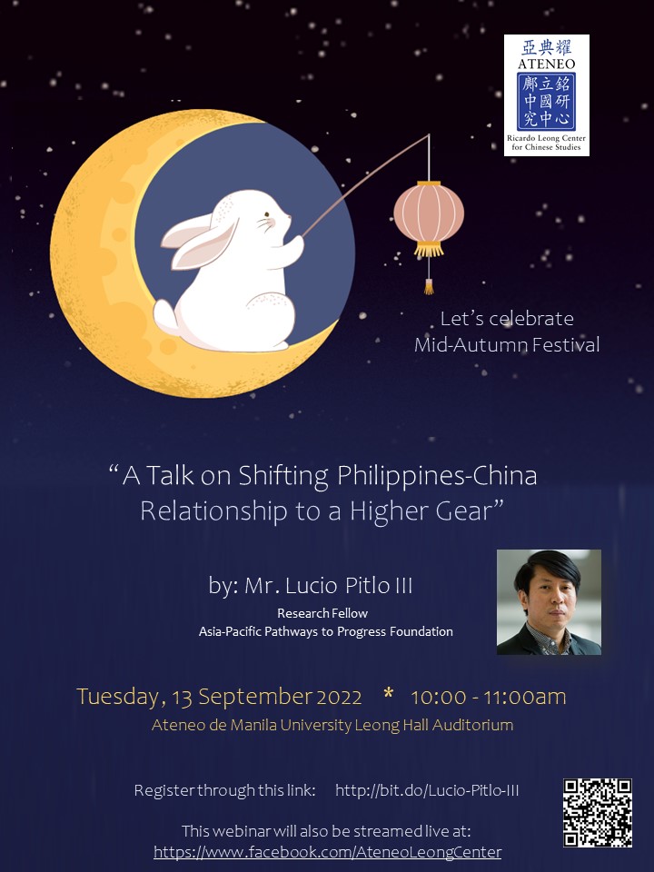 Shifting Philippines-China Relations to a Higher Gear