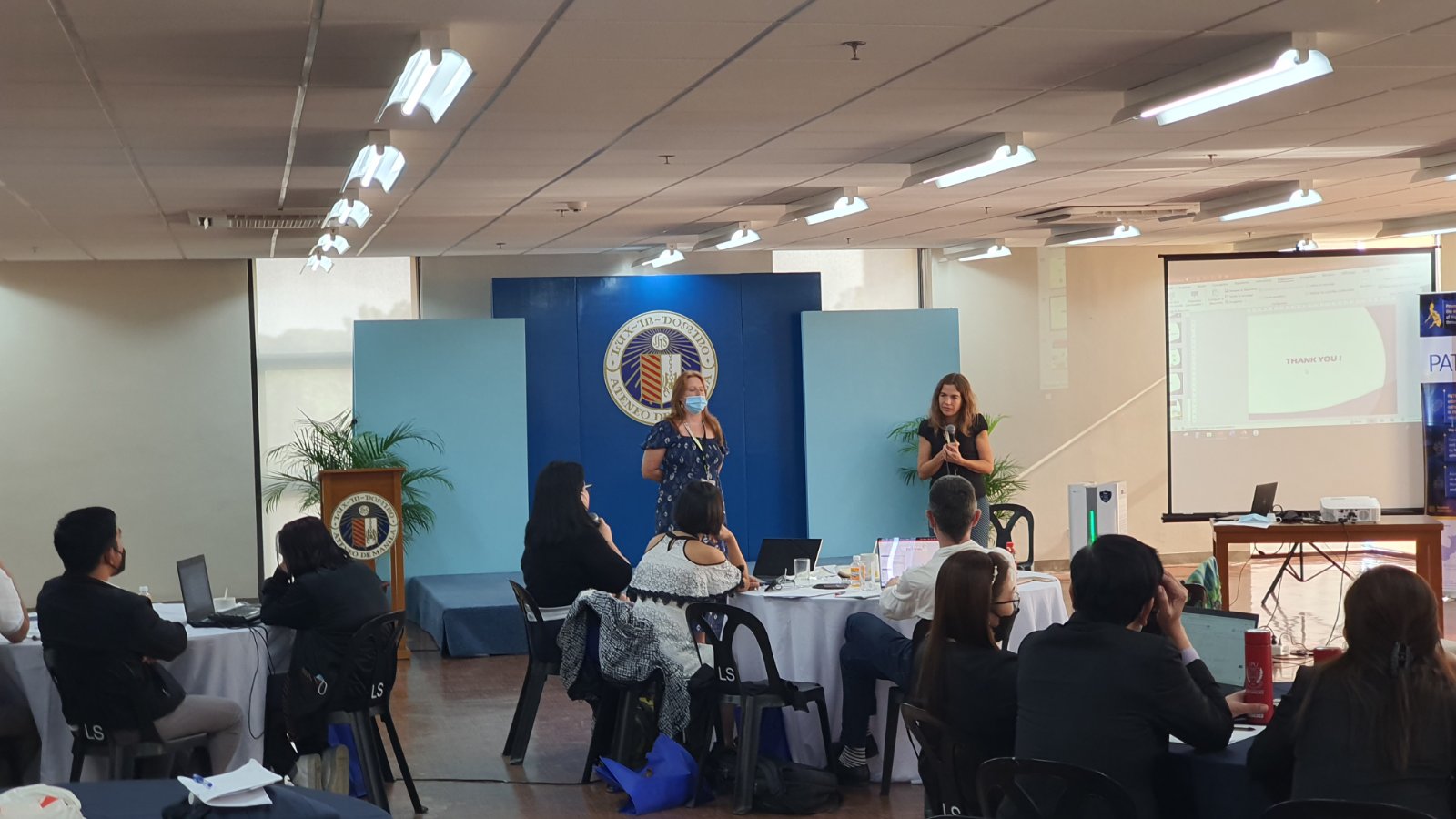 Erasmus+ Project Coordinator from the University of Alicante, Cristina Beans, led a Q&A session at the end of the ToT first day activities.