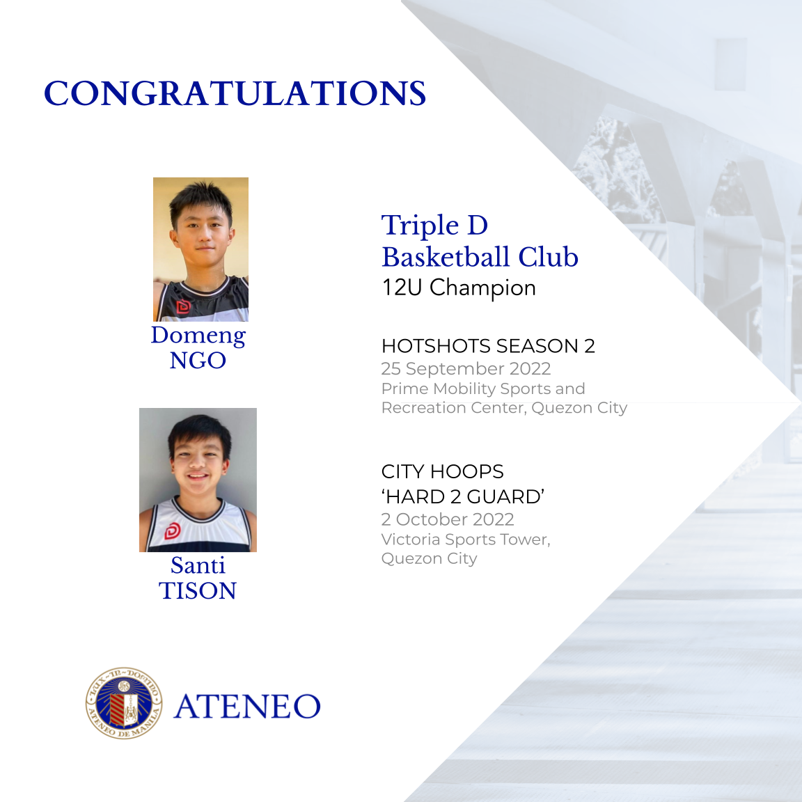 Domeng Ngo and Santi Tison