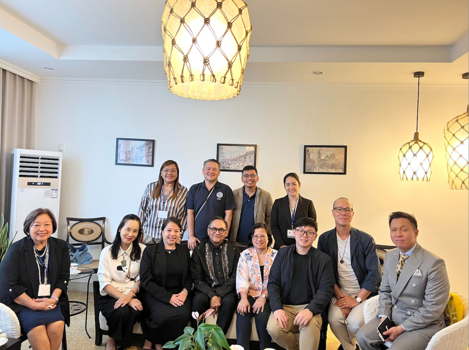 Amb Jimmy with the delegates