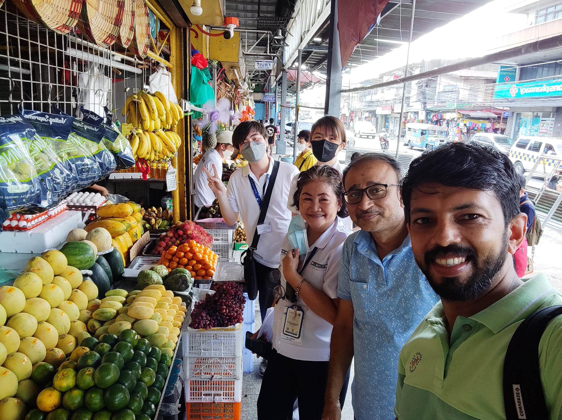 United Board Fellows at the public market
