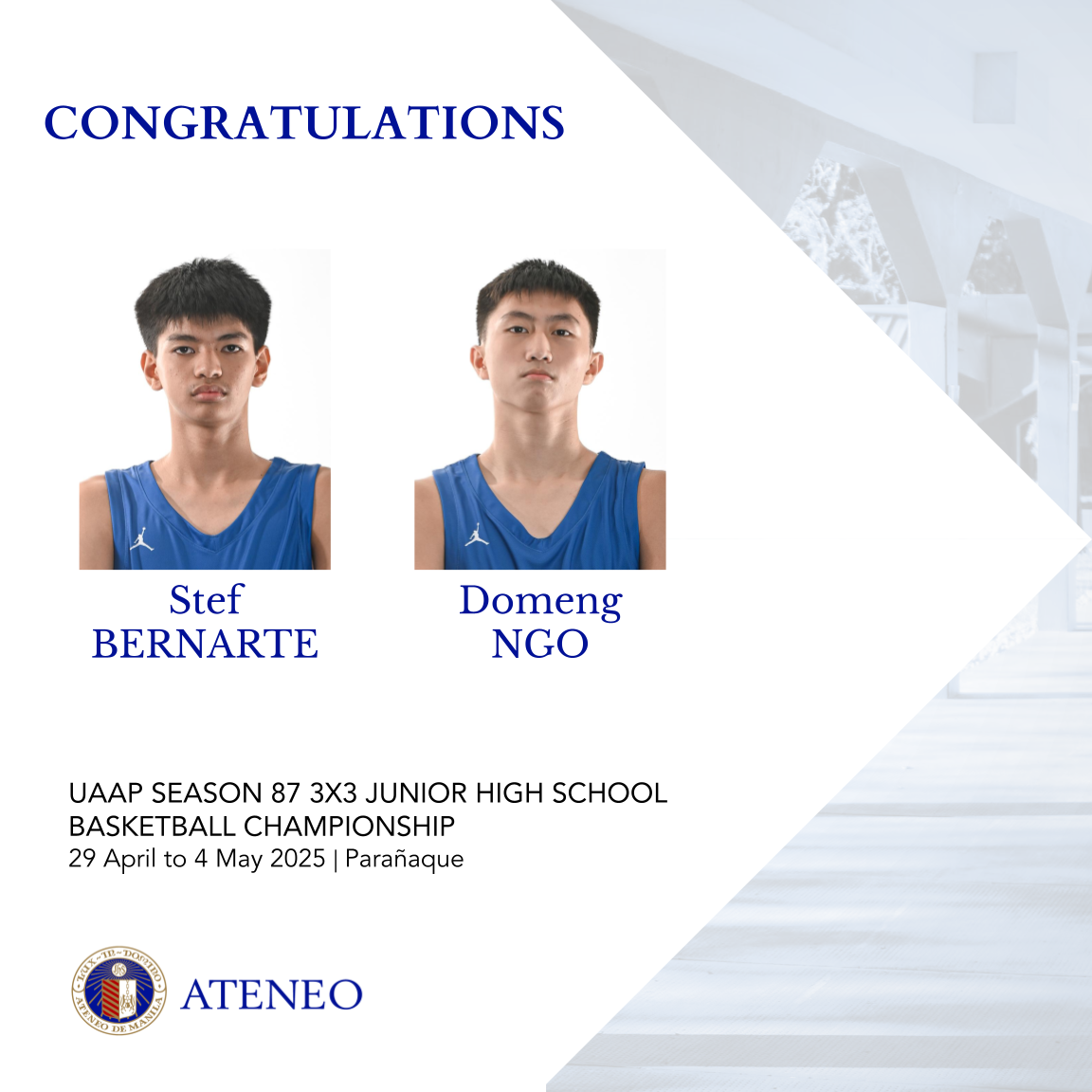 Reserve players Blue Eagles 3x3
