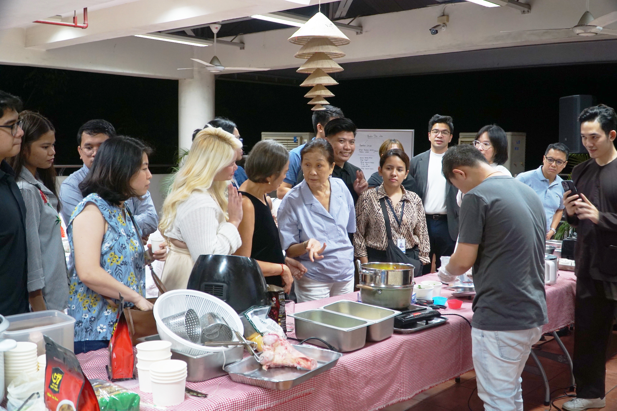 Participants of the cooking demo