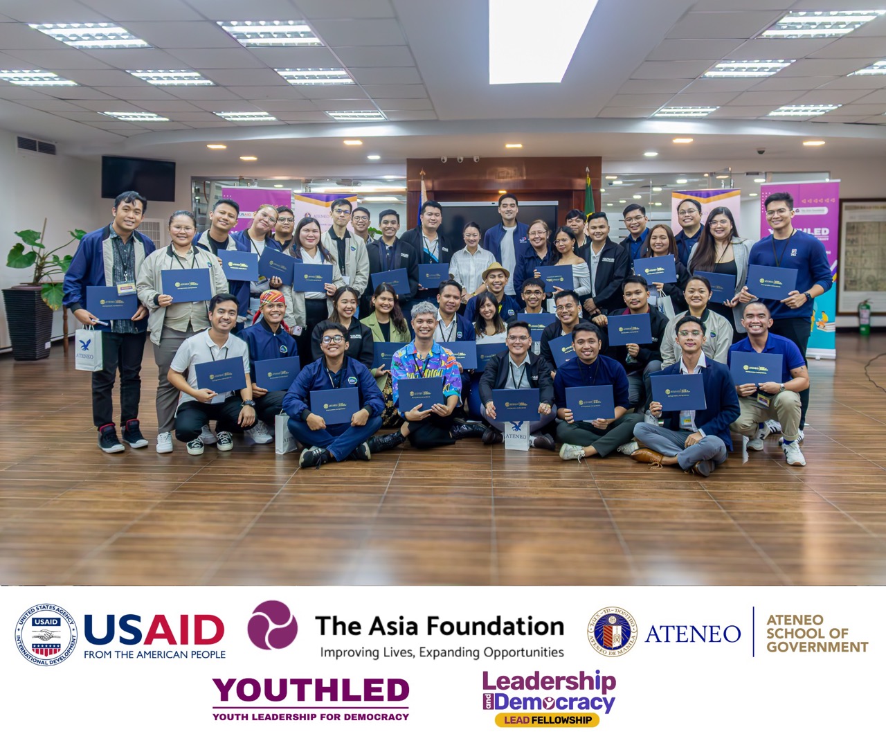 Group photo with cert