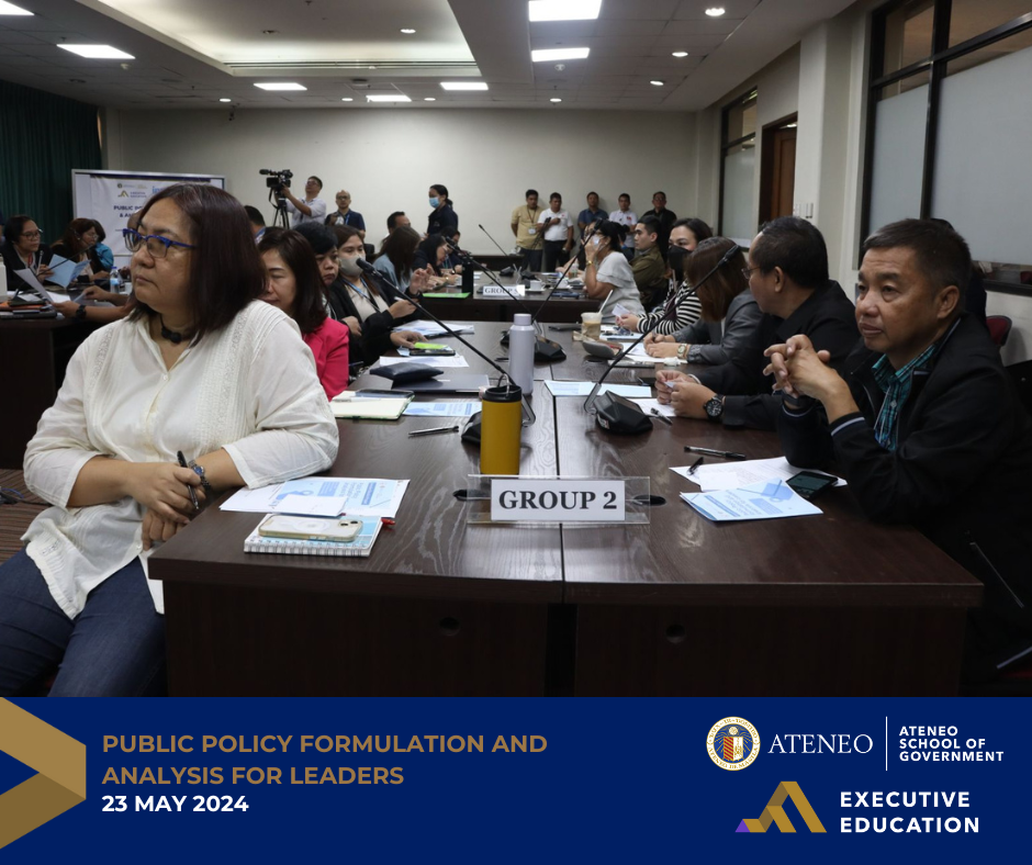 Training Workshop with HRep Executives on  Public Policy Formulation and Analysis for Leaders Course