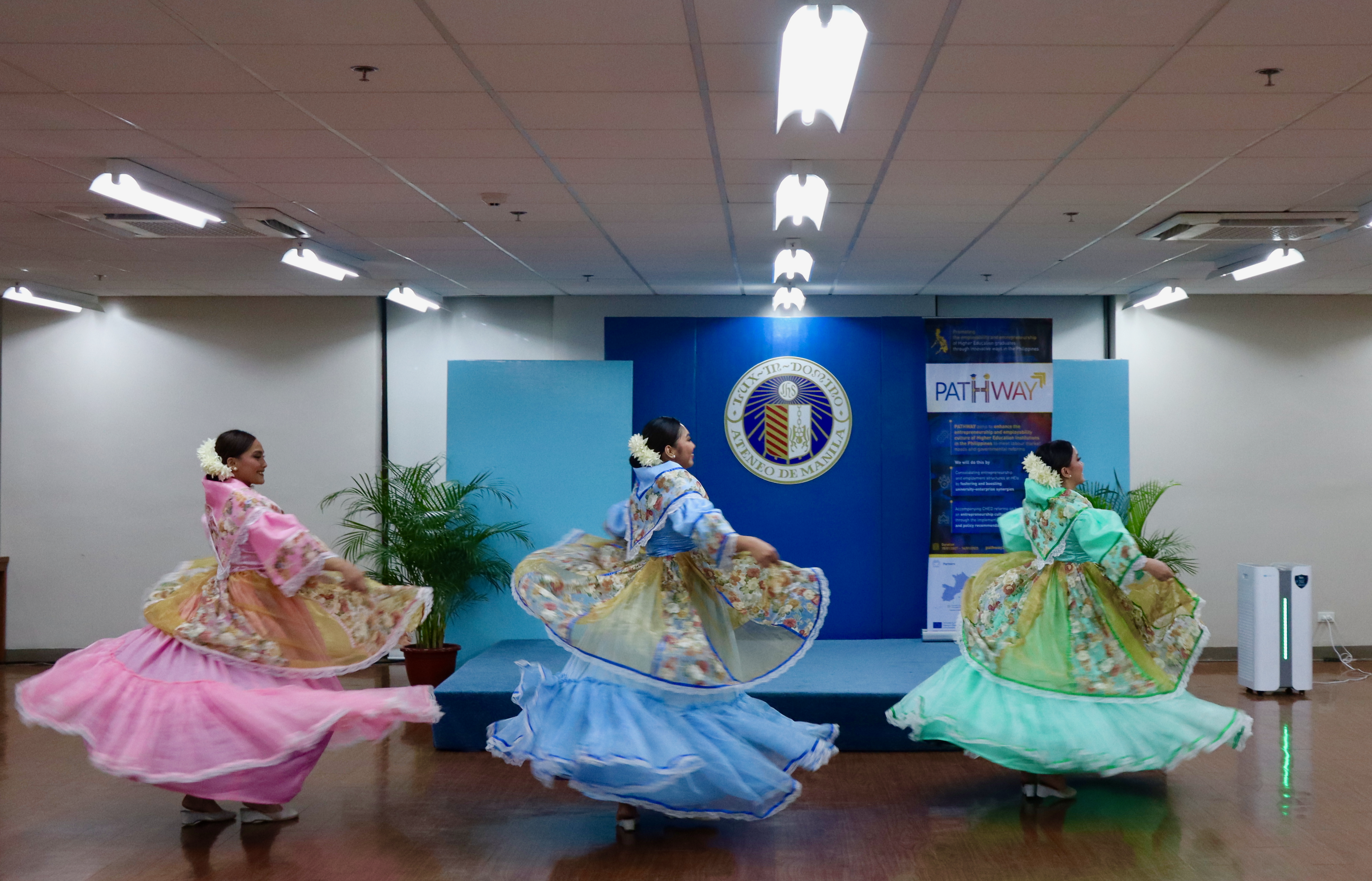 Cultural performances were given by students of Lyceum of the Philippines University, Batangas Philippines.