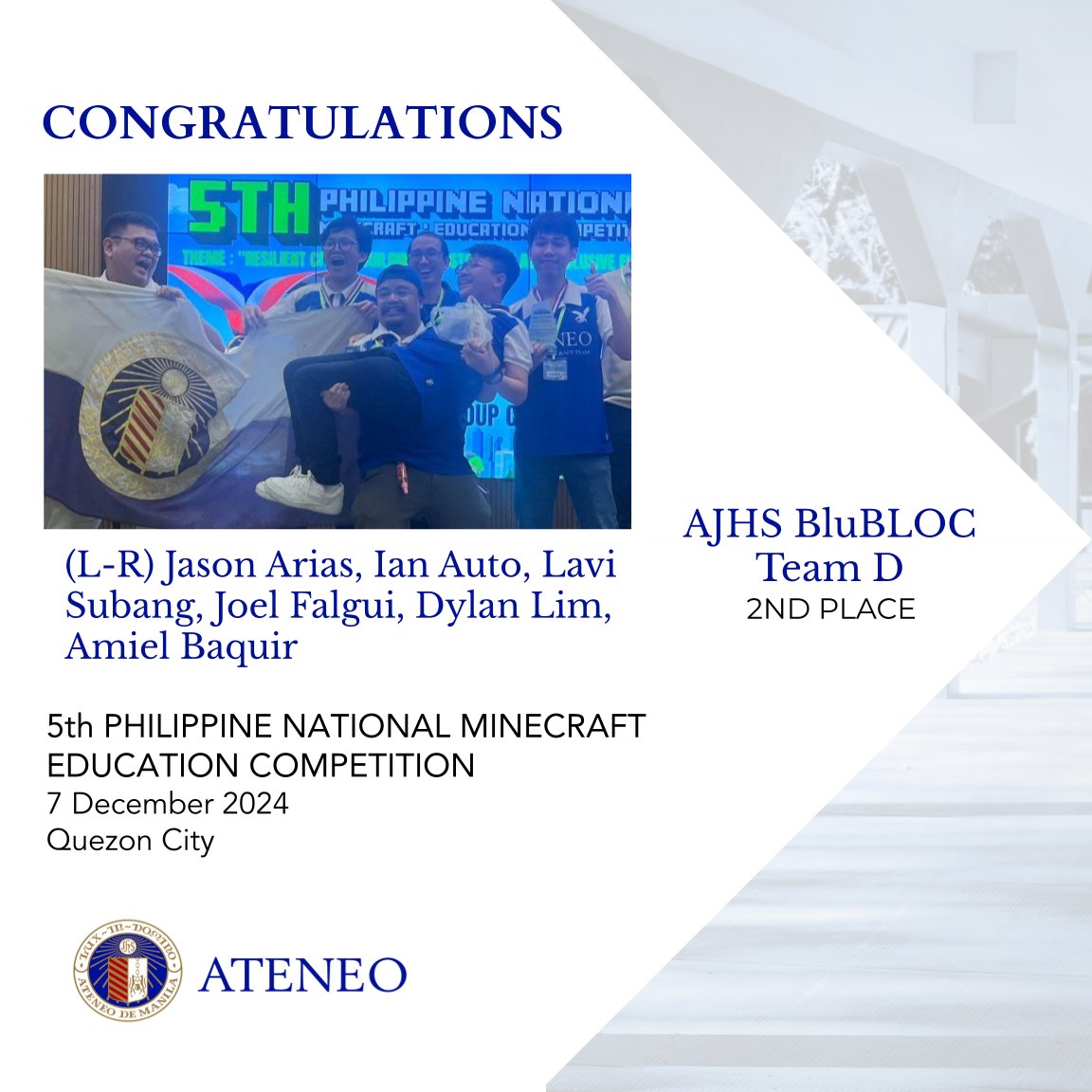 AJHS team places 2nd