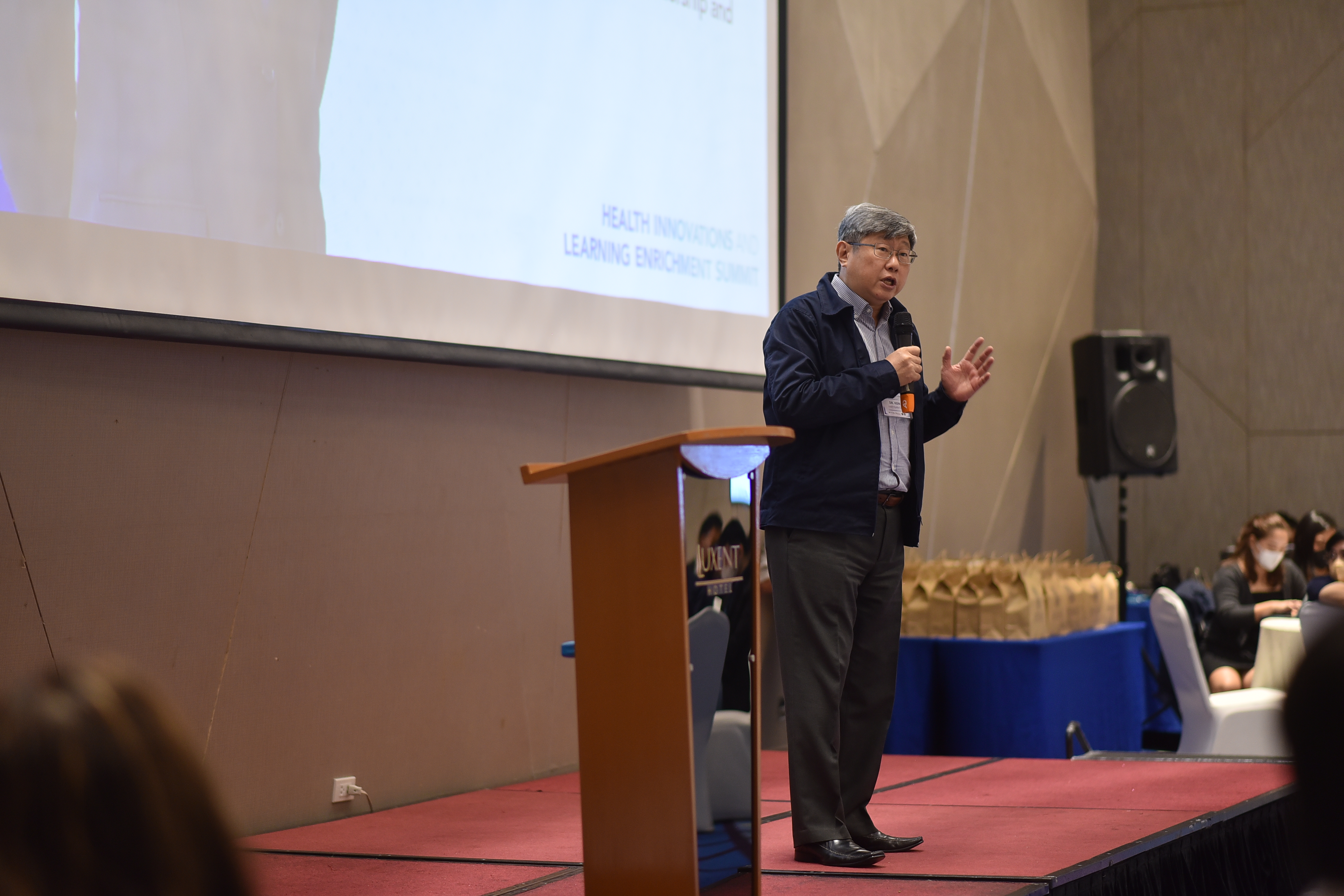 Dr. Kenneth Hartigan-Go during the Health Innovations and Learning Enrichment Summit