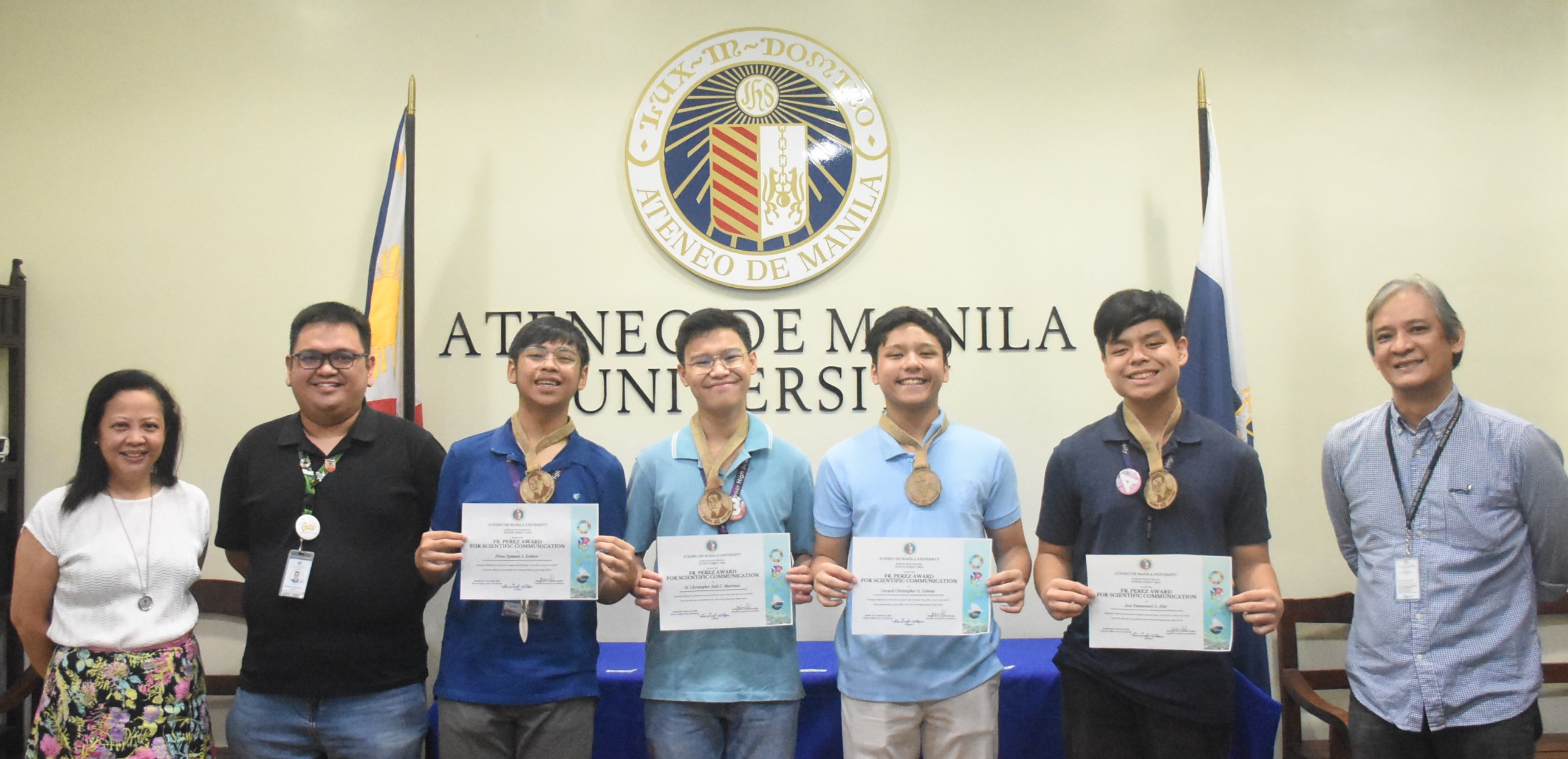 (L-R) Jovy Bactad, Jason Arias, Vinze Estioco, CJ Martinez, Chris Urbina, JM Alde, Jonny Salvador