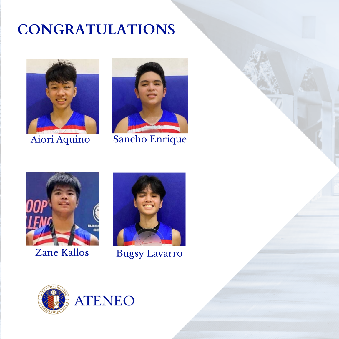 Aiori Aquino, Sancho Enrique, Zane Kallos, Bugsy Lavarro