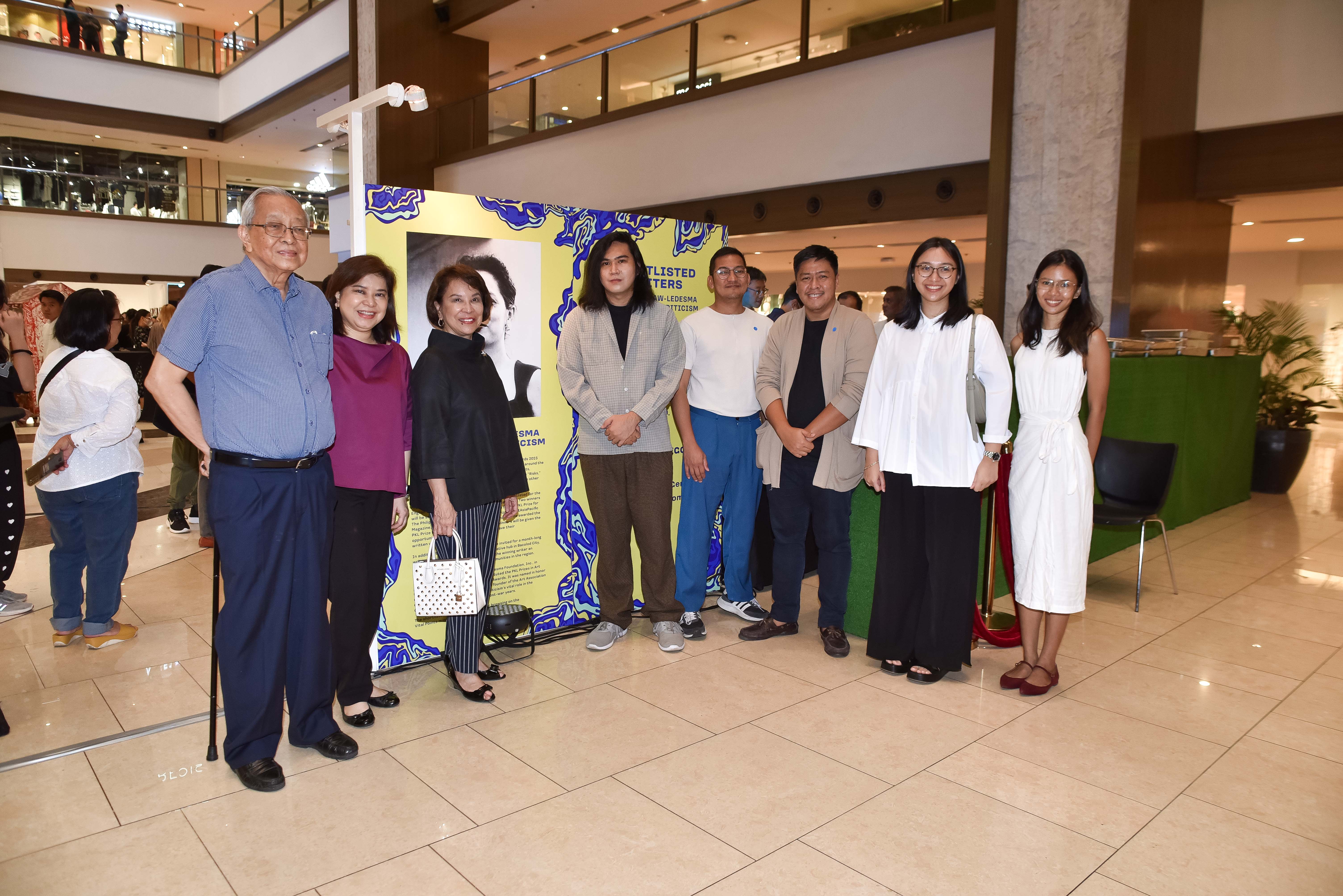 AAA 2023 Shortlisted Writers with KLFI President Ms. Anne Marie Ozaeta, Amb. Felipe Mabilangan, and Mrs. Ada Ledesma-Mabilangan