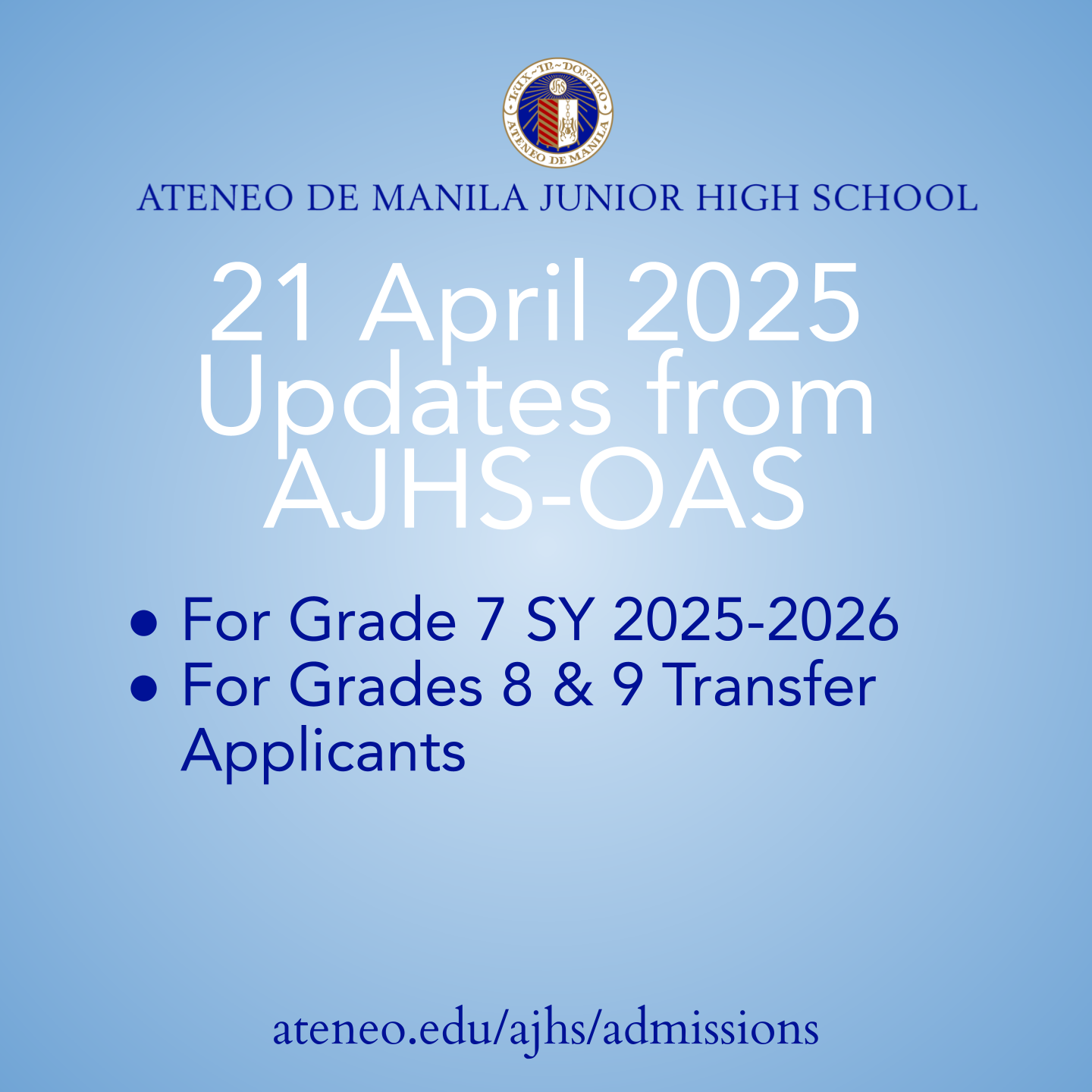 AJHS-OAS Update 21 April 2025