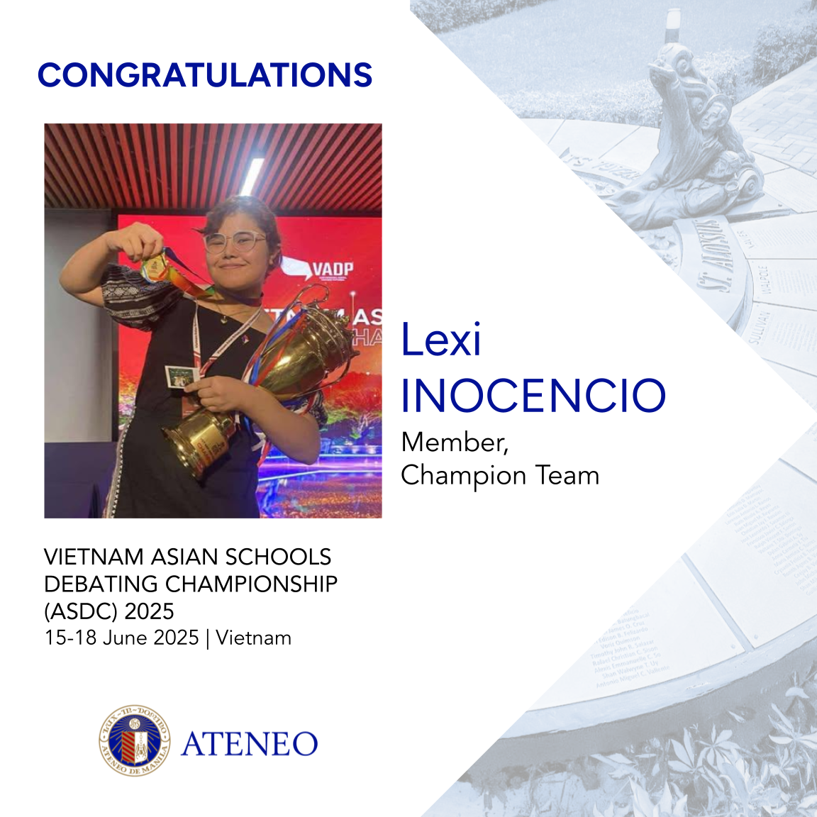 ASHS debater Lexi Inocencio