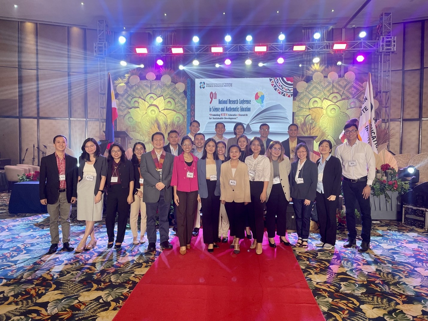 ATENEO SOSE CBPSME Scholars at the 9th NRCSME with Dean Guerrero and Faculty Advisers