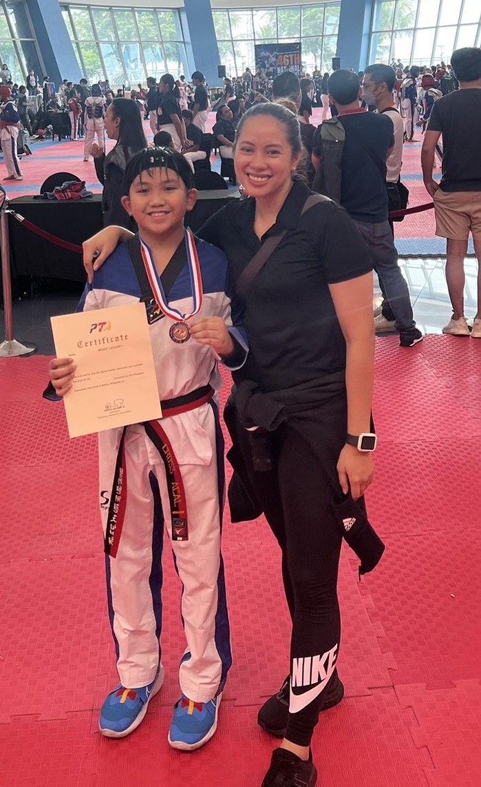 Cross Acal with coach Karla Jane Alava