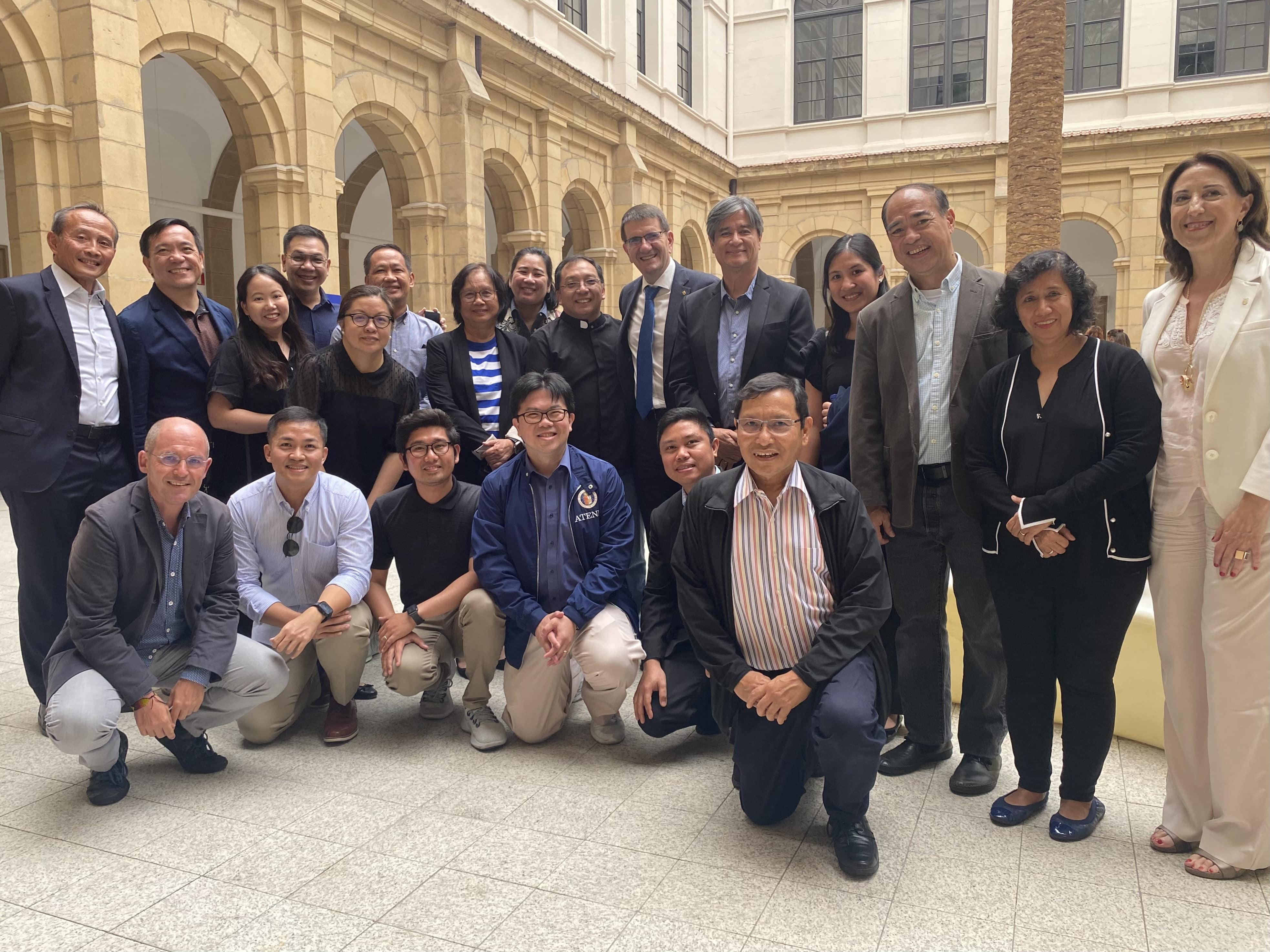 At the reception after the investiture