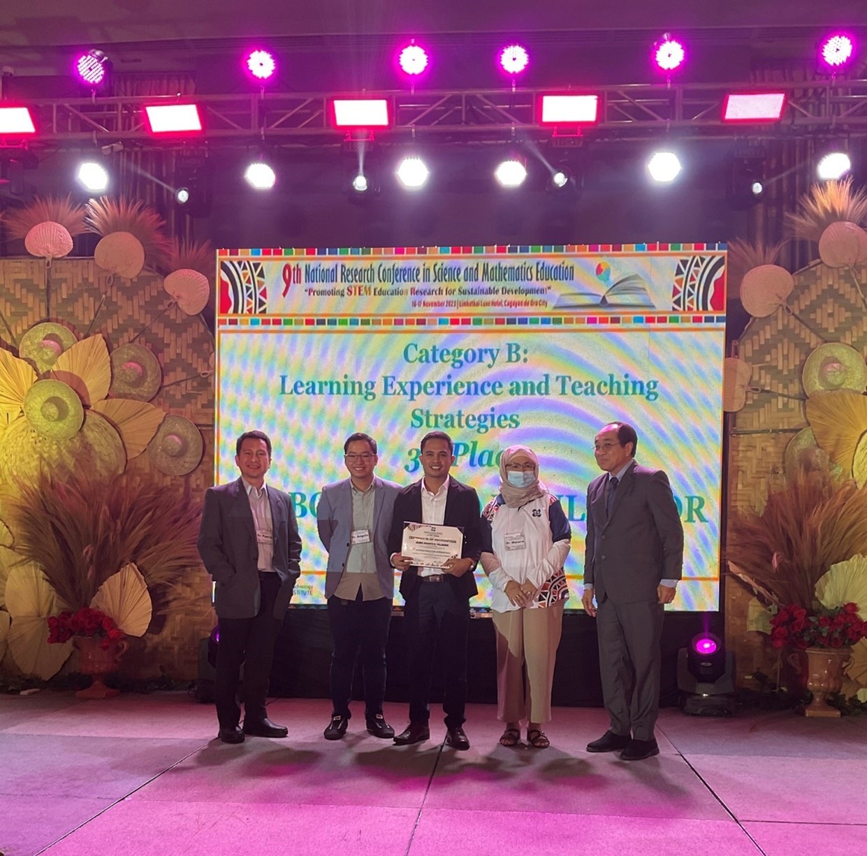 Awarding: Mr. Jimbo Juanito Villamor_3rd Place Oral Presentation Category B