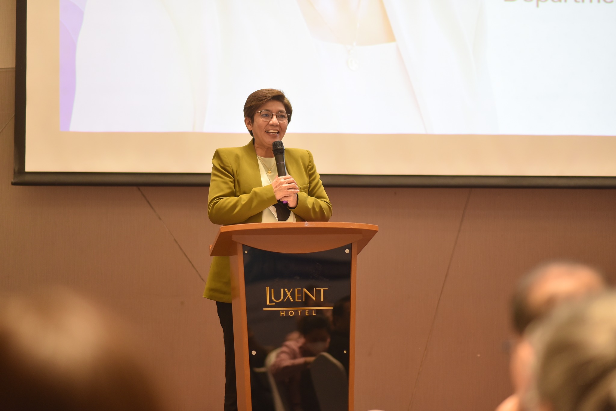 DOH OIC Rosario Vergeire during the Health Innovations and Learning Enrichment Summit