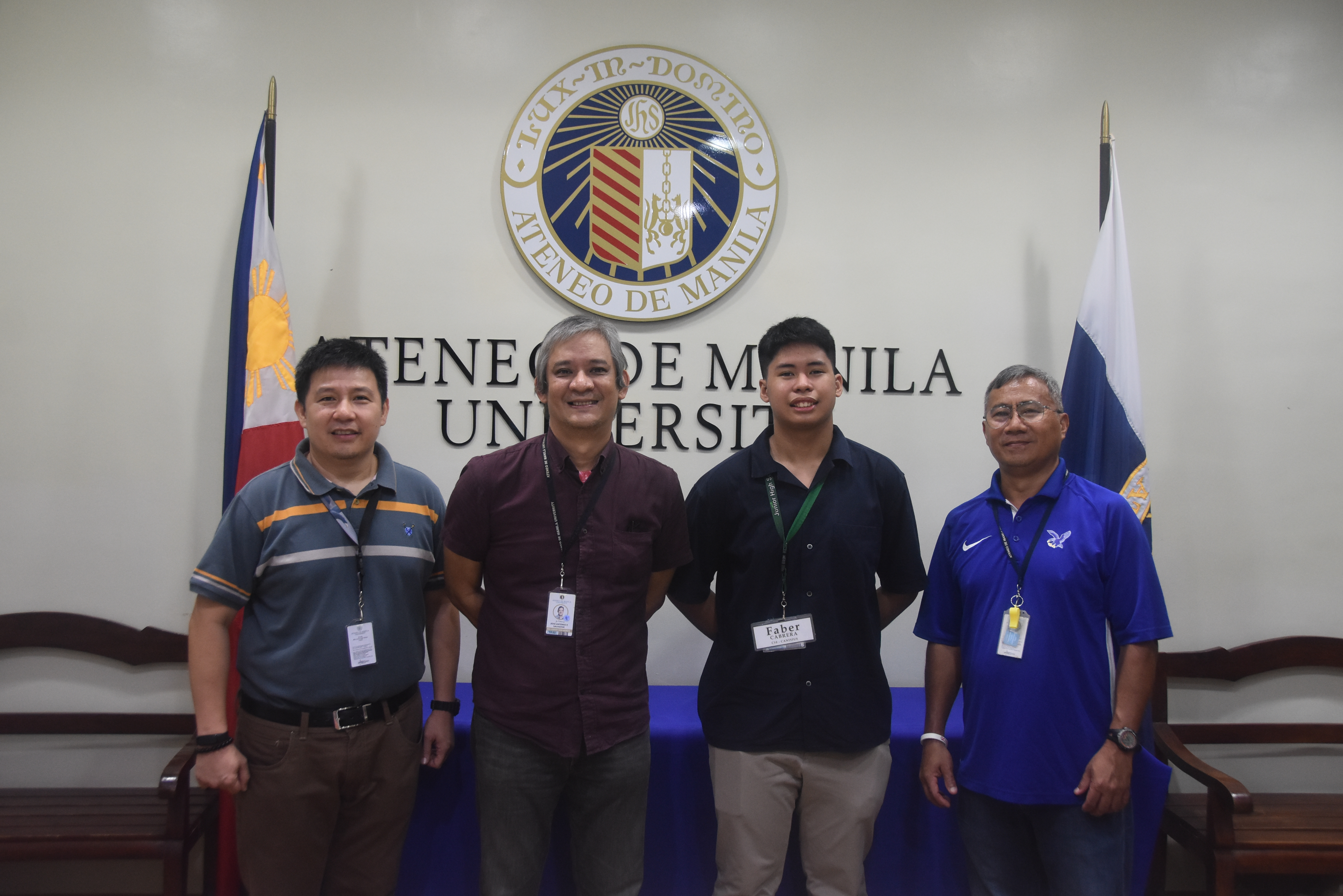 (L-R) Ron Capinding, Jonny Salvador, Faber Cabrera, Raul Albarece  