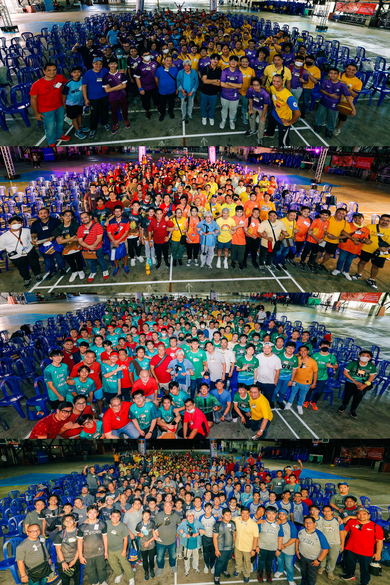 The F&S participants, photographed by cluster 