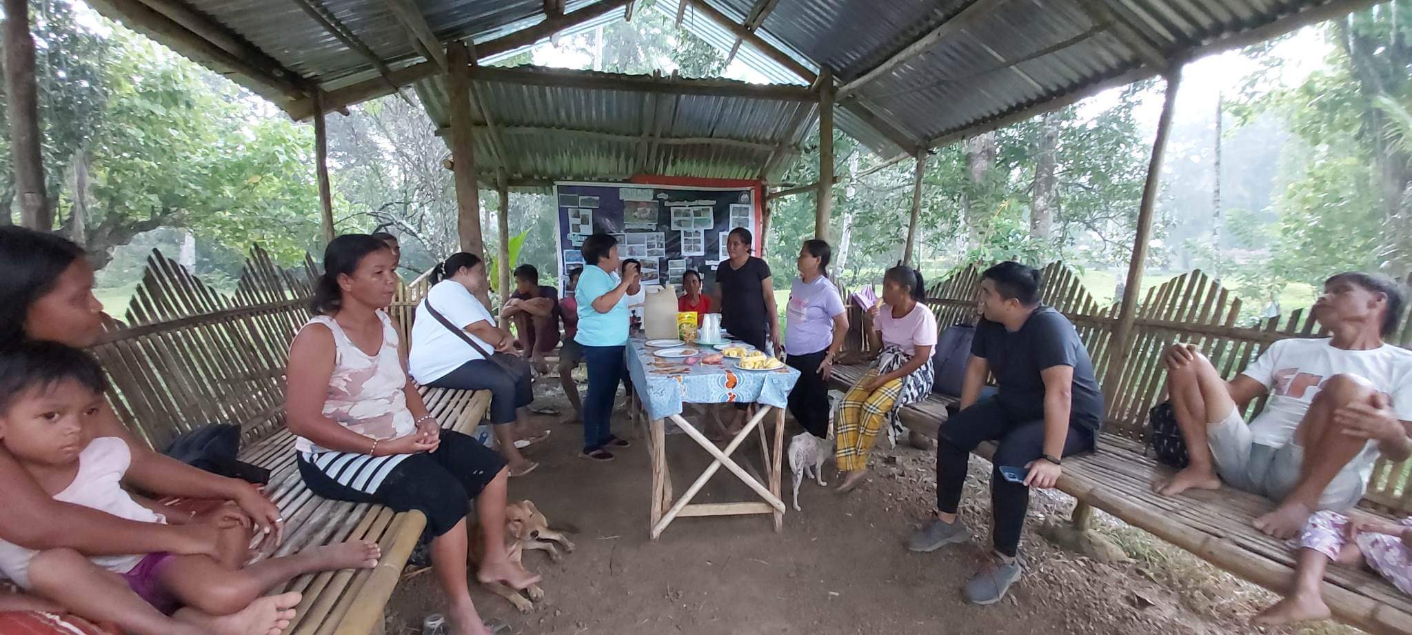 Raymund Aaron visiting a community in Palawan.