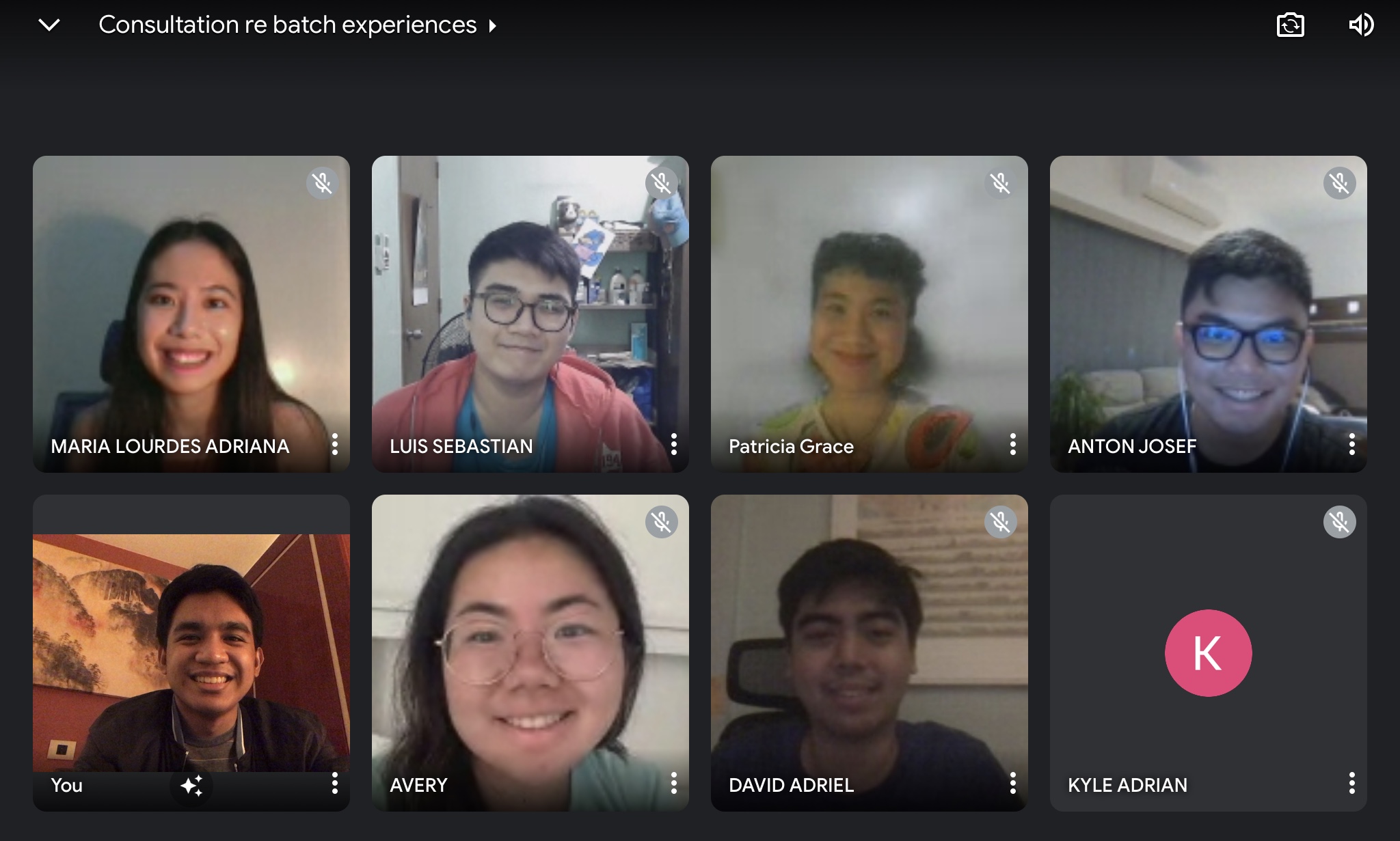 Consultation with fellow senior students (contributed photo)