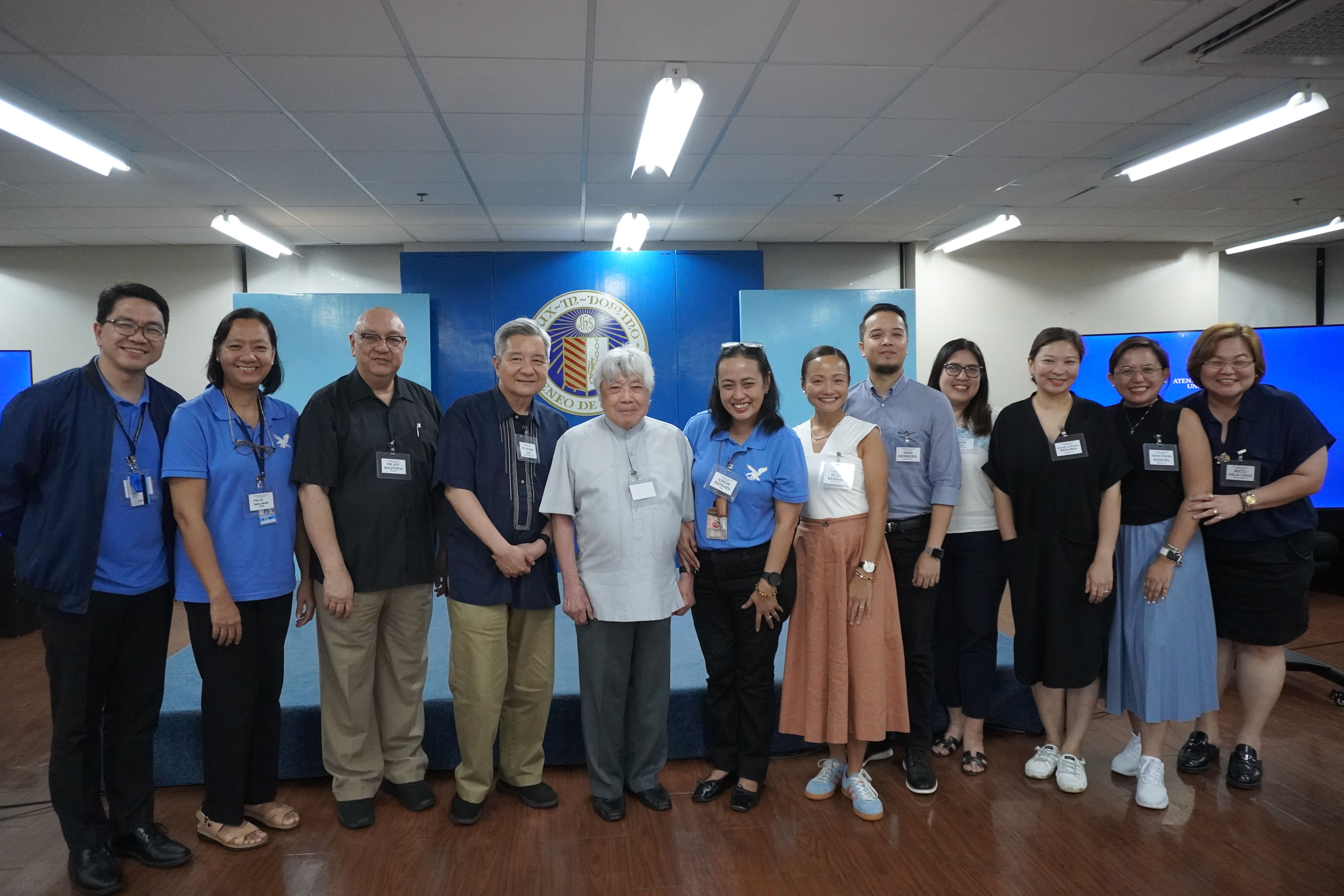 AGS Administrators with Jesuits Fr. Kit Bautista, SJ, Fr. Bobby Yap, SJ, and Fr. Bert Ampil, SJ and AGSPAC Executive Committee members.