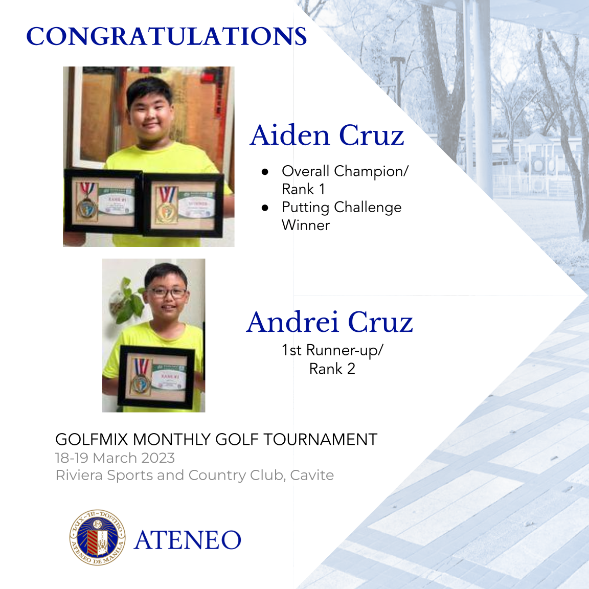 Twin brothers Aiden Cruz and Andrei Cruz 