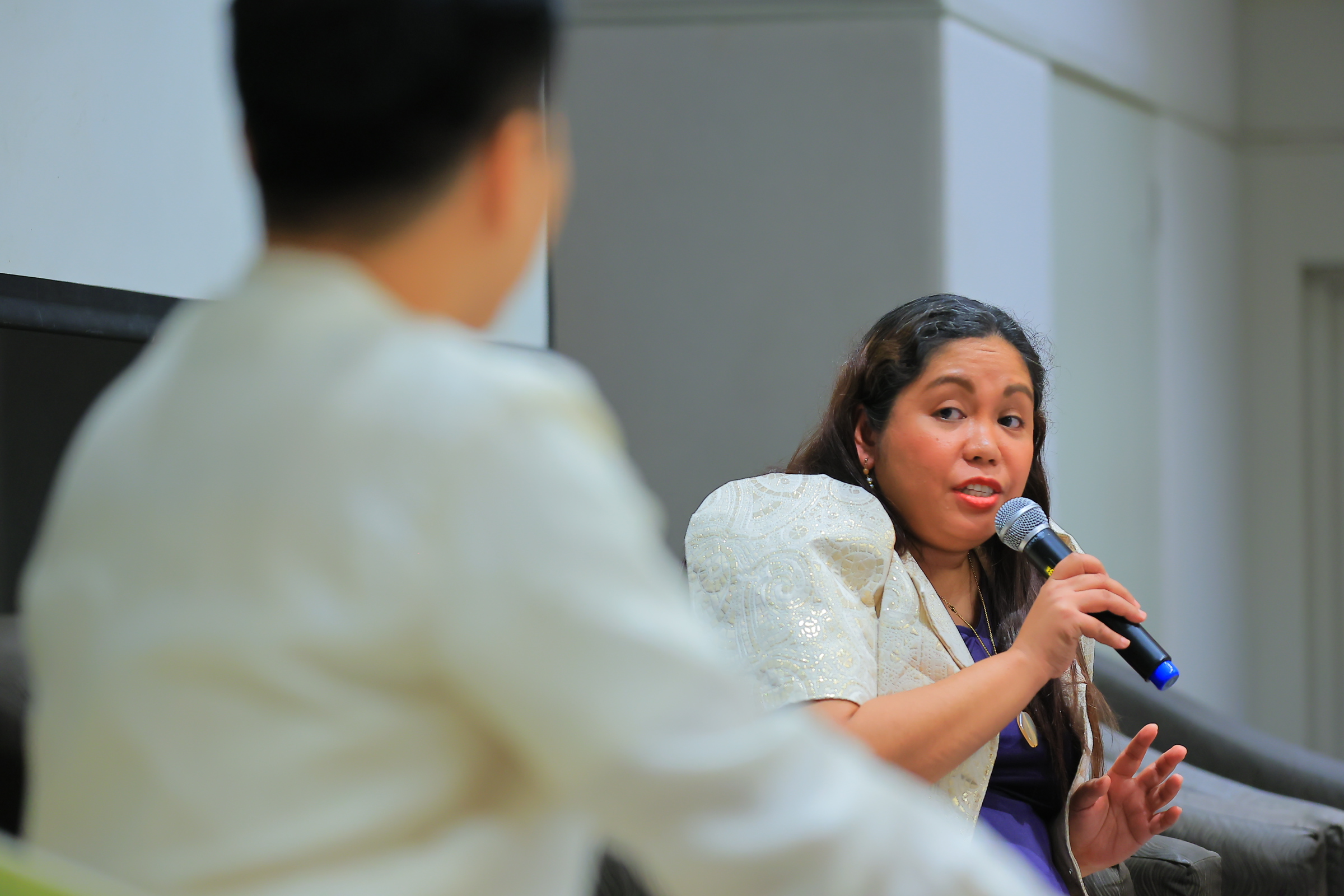 Engr Tresvalles during the open forum