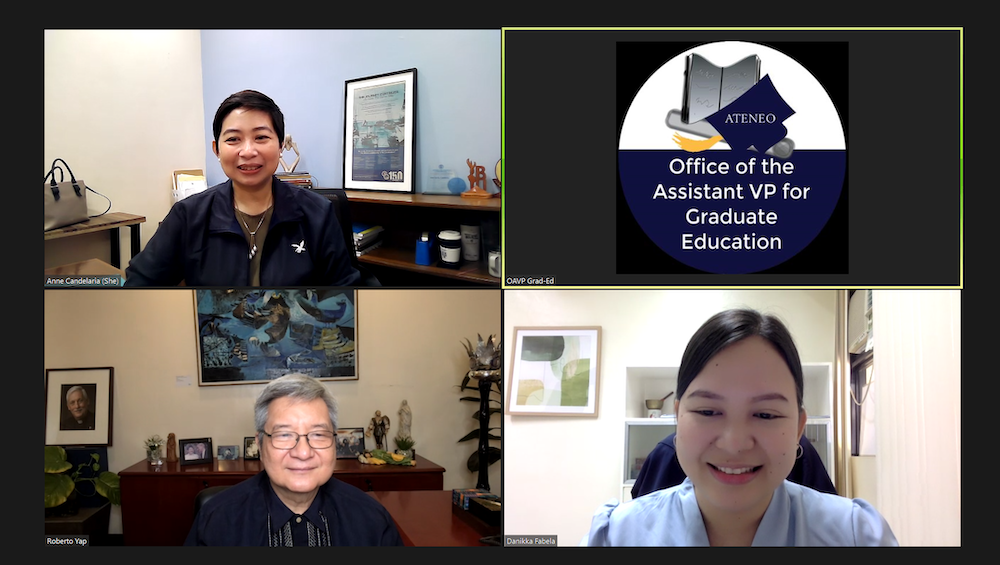 Virtual courtesy call with Fr Bobby Yap SJ.