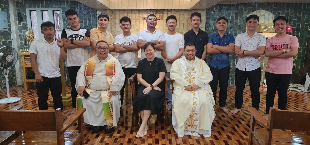 With Bukidnon seminarians
