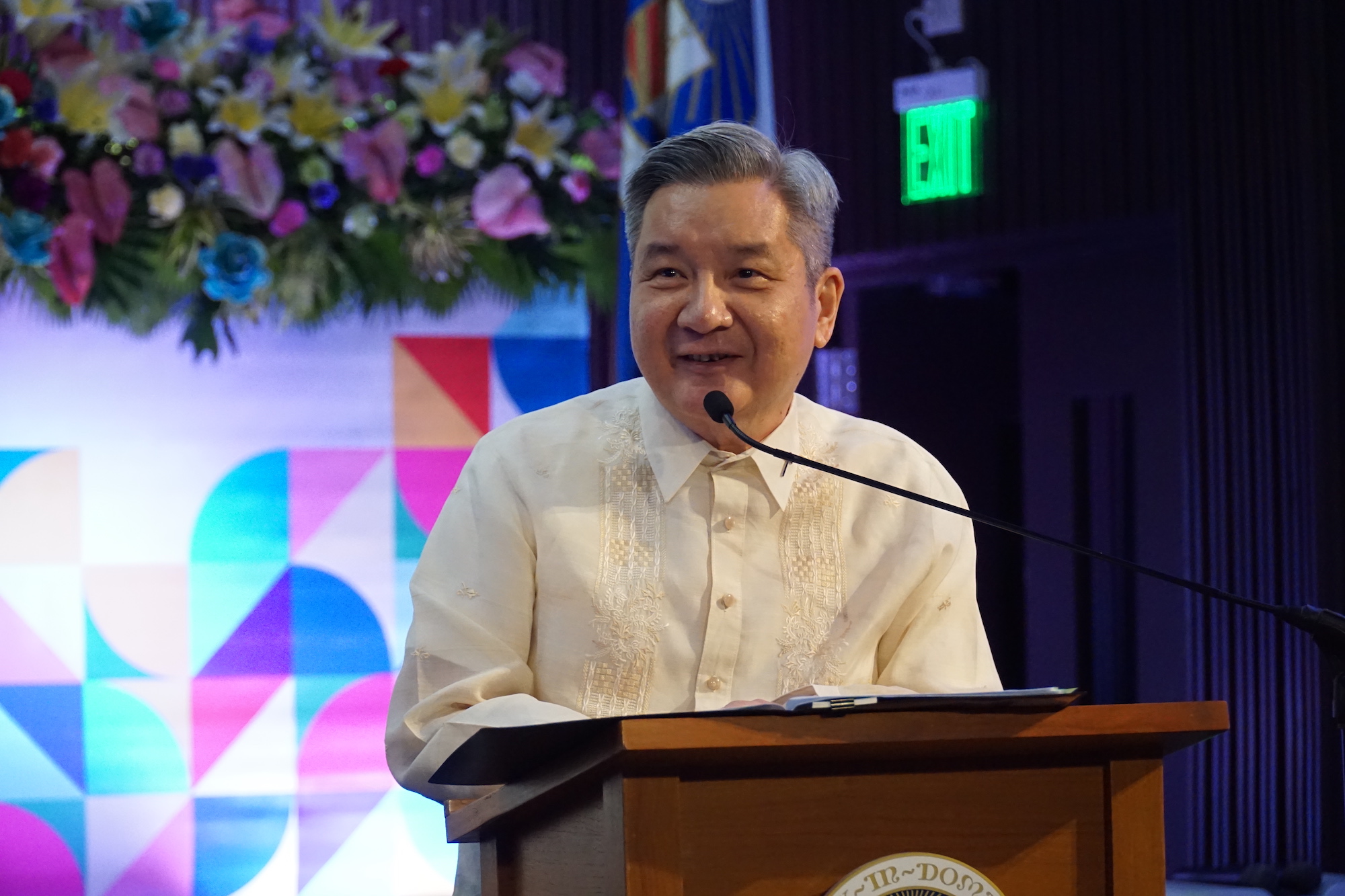 Fr Bobby Yap delivers the closing remarks