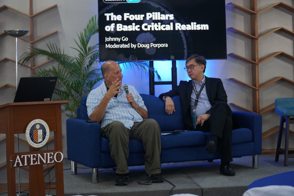 Dr Doug Porpora and Fr Johnny Go SJ, EdD