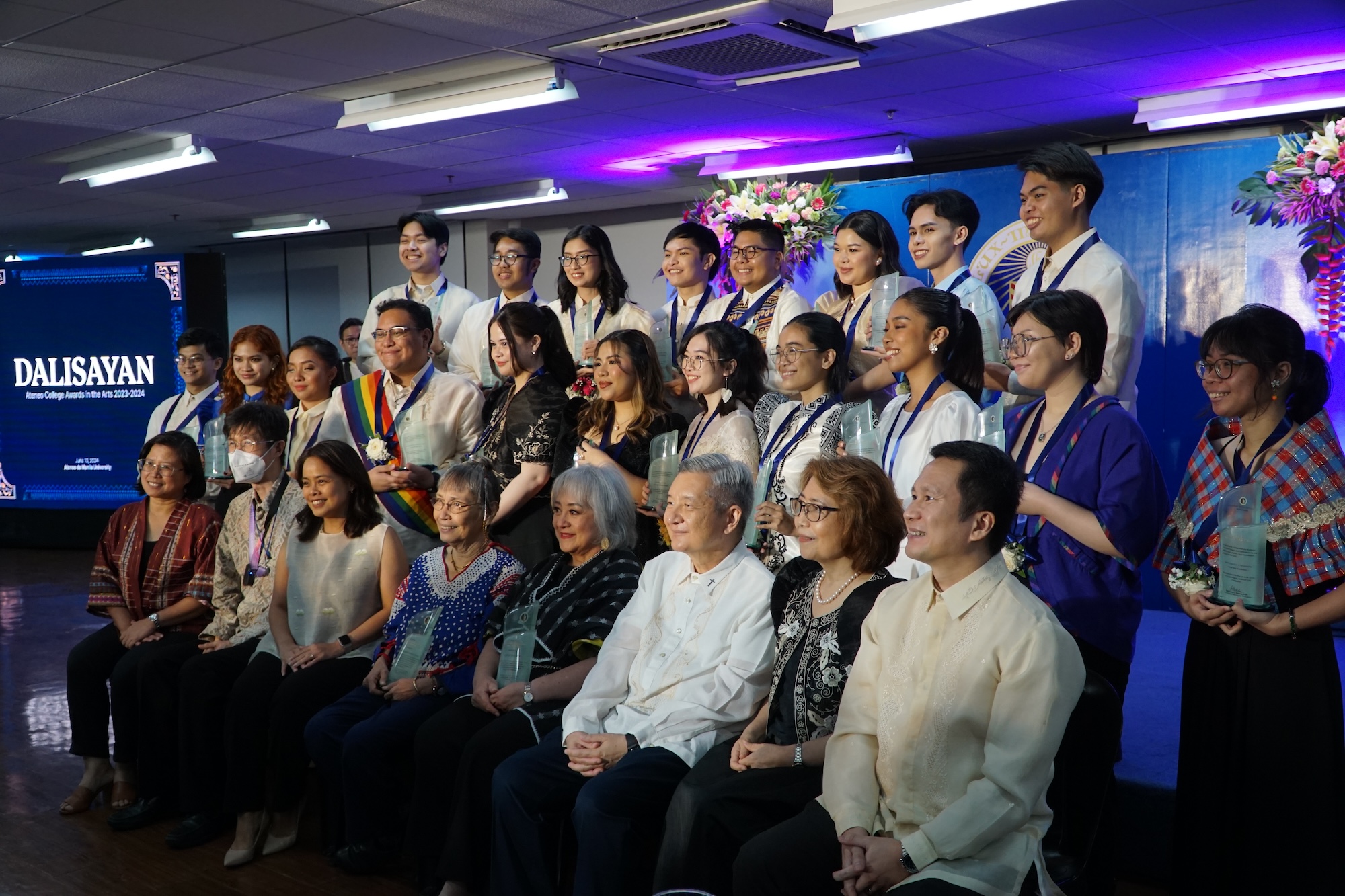 The awardees of the 2024 Dalisayan with university administrators